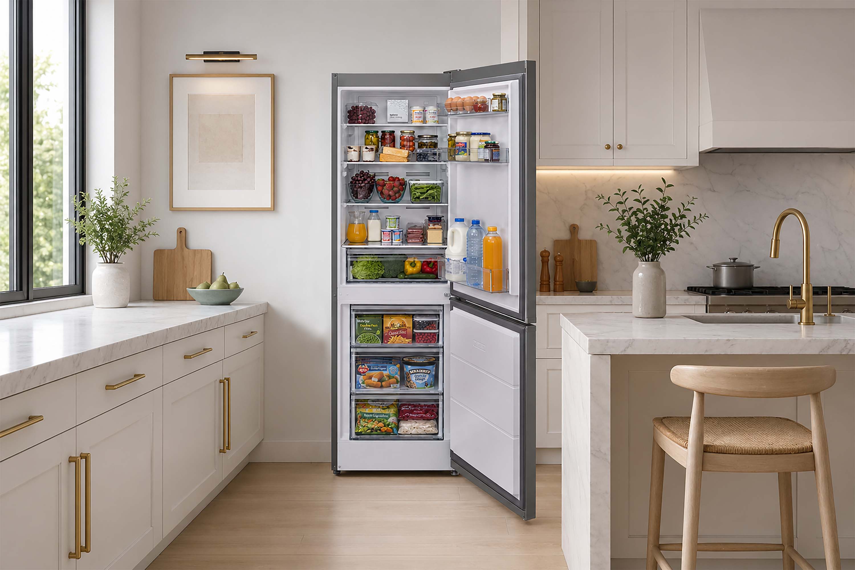 Hamilton Beach 11.7-cu ft Standard-Depth 24-in Wide Bottom-Freezer