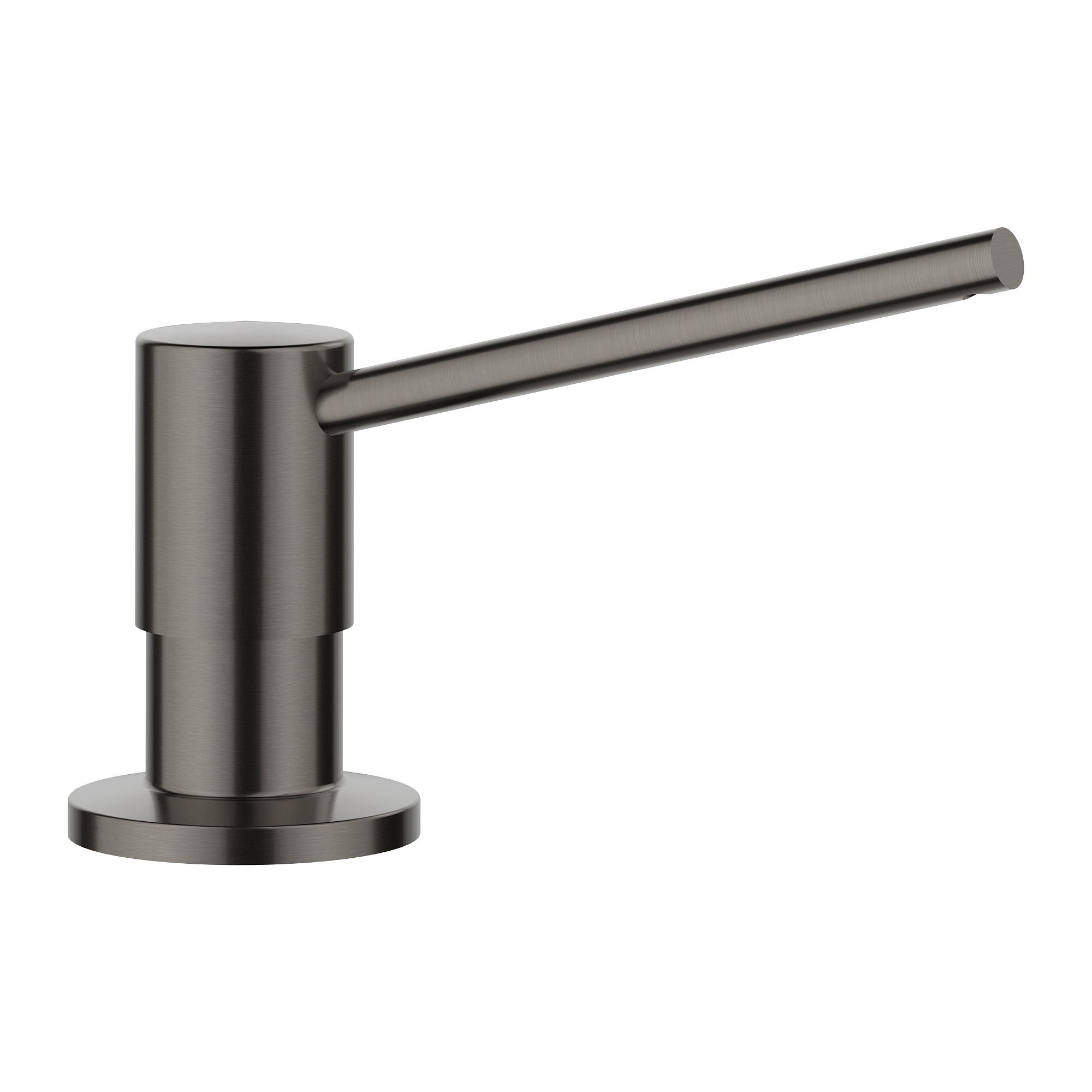 Blanco 527744 Satin Dark Steel 10-oz. Capacity Deck-mount Soap and Lotion Dispenser