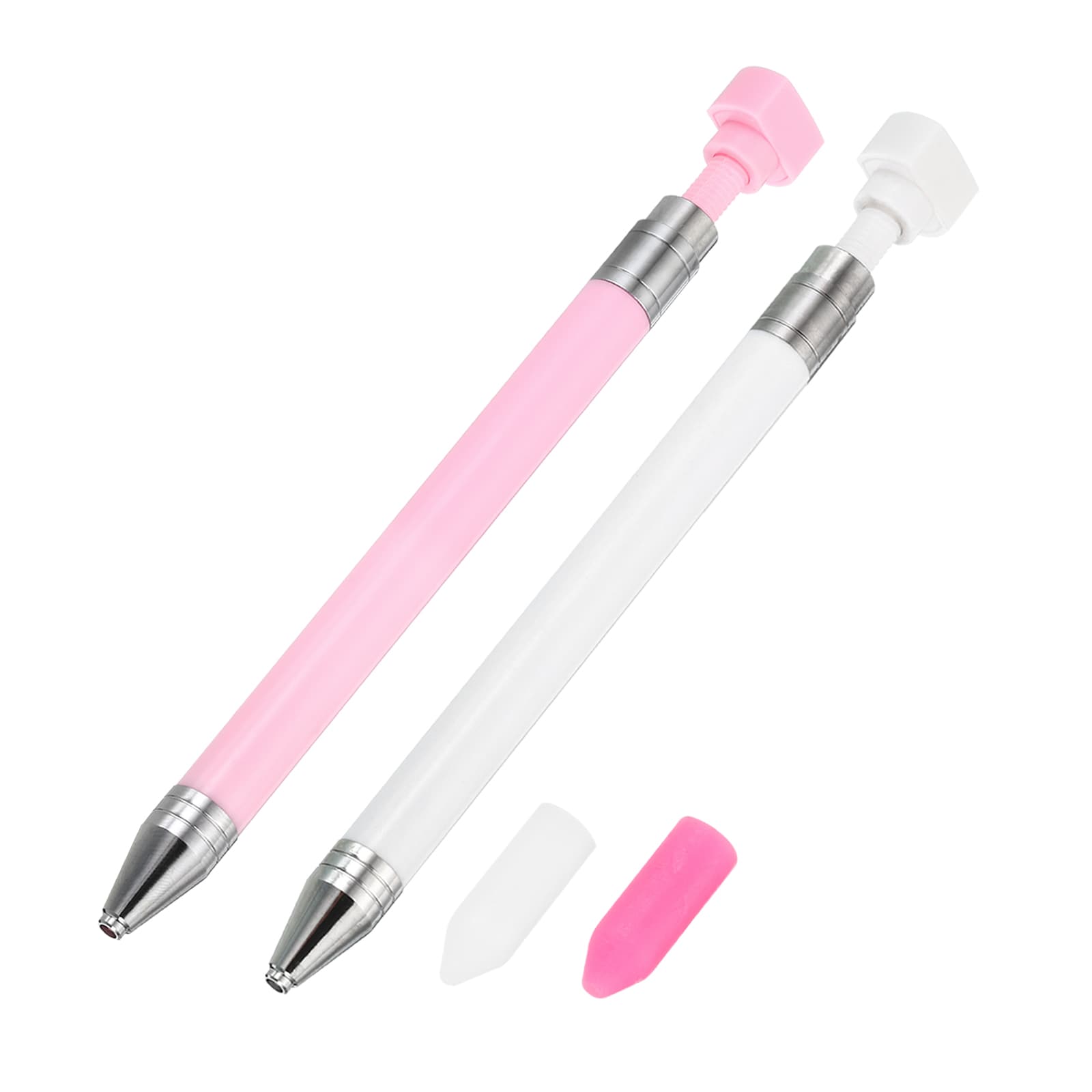 PATIKIL - Diamond Art Pen with Wax Rhinestone Picker Accessories 2pcs Refillable Painting Pens wi...