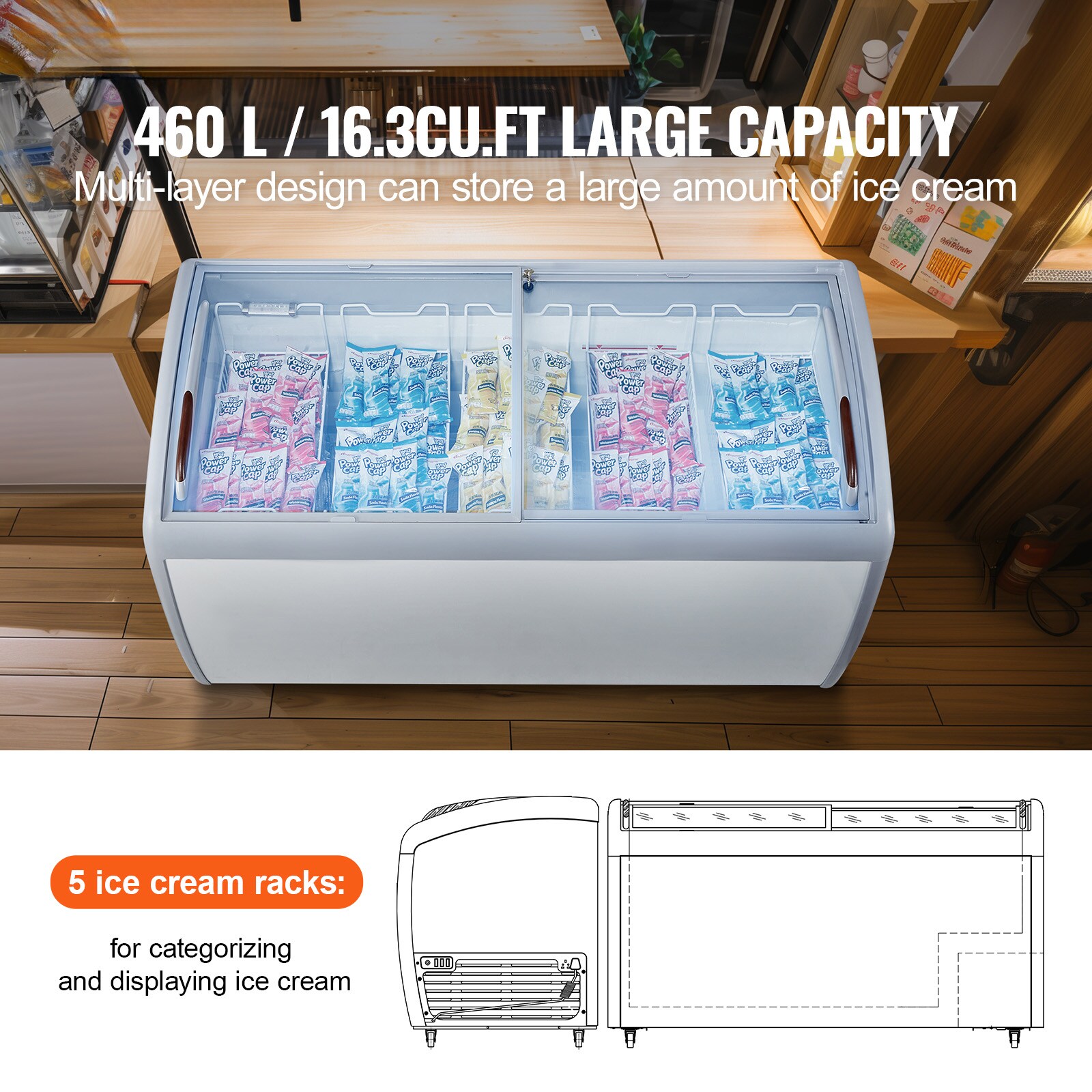 VEVOR SCLDSBQLZSJ103833V1 Commercial-Freezers - View #2