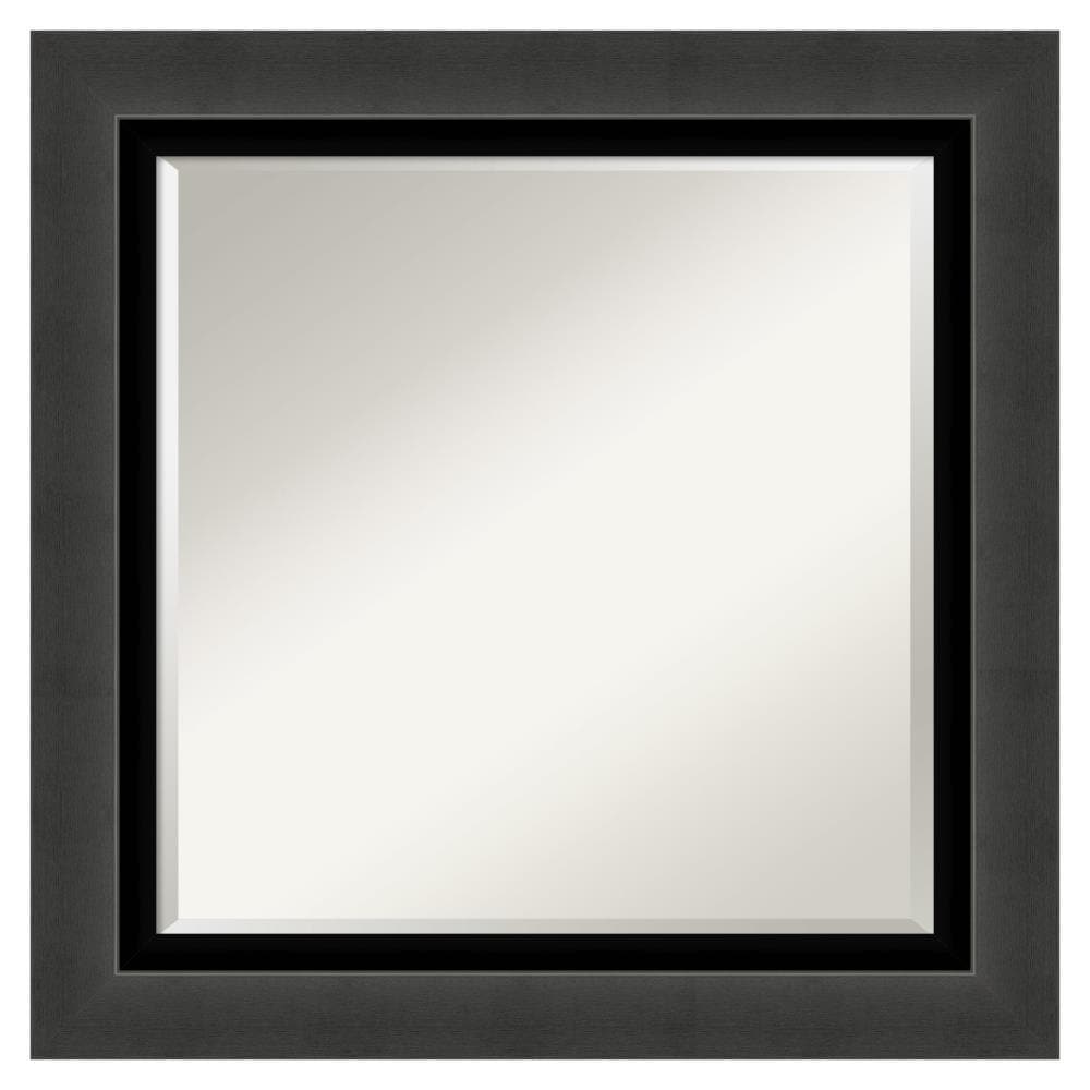 Amanti Art DSW4960898 Tuxedo 25.5-Inches x 25.5-Inches Framed Square Bathroom Vanity Mirror ( Matte Black )