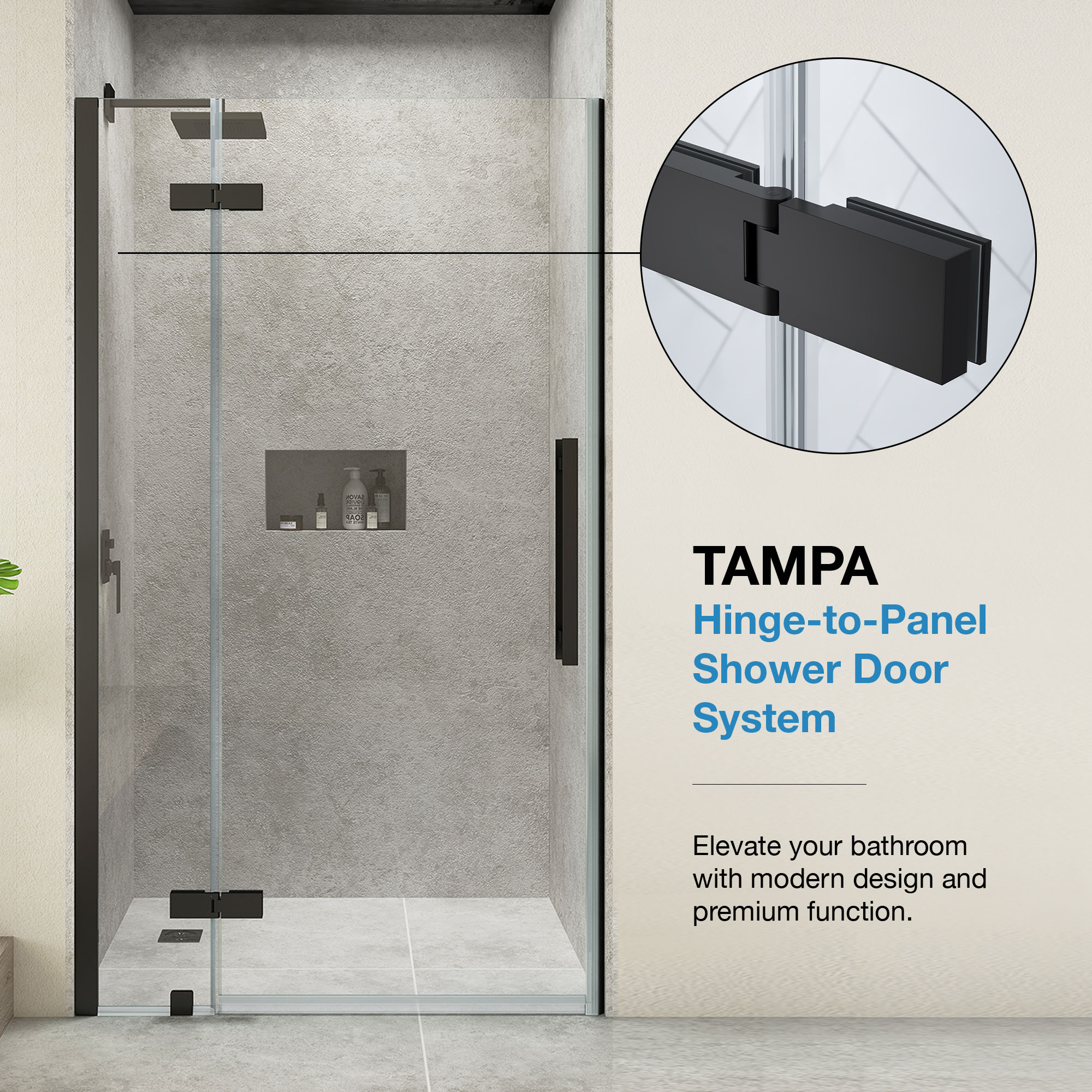 OVE Decors 15SGP-TAMP48-BLK Shower-Doors - View #5