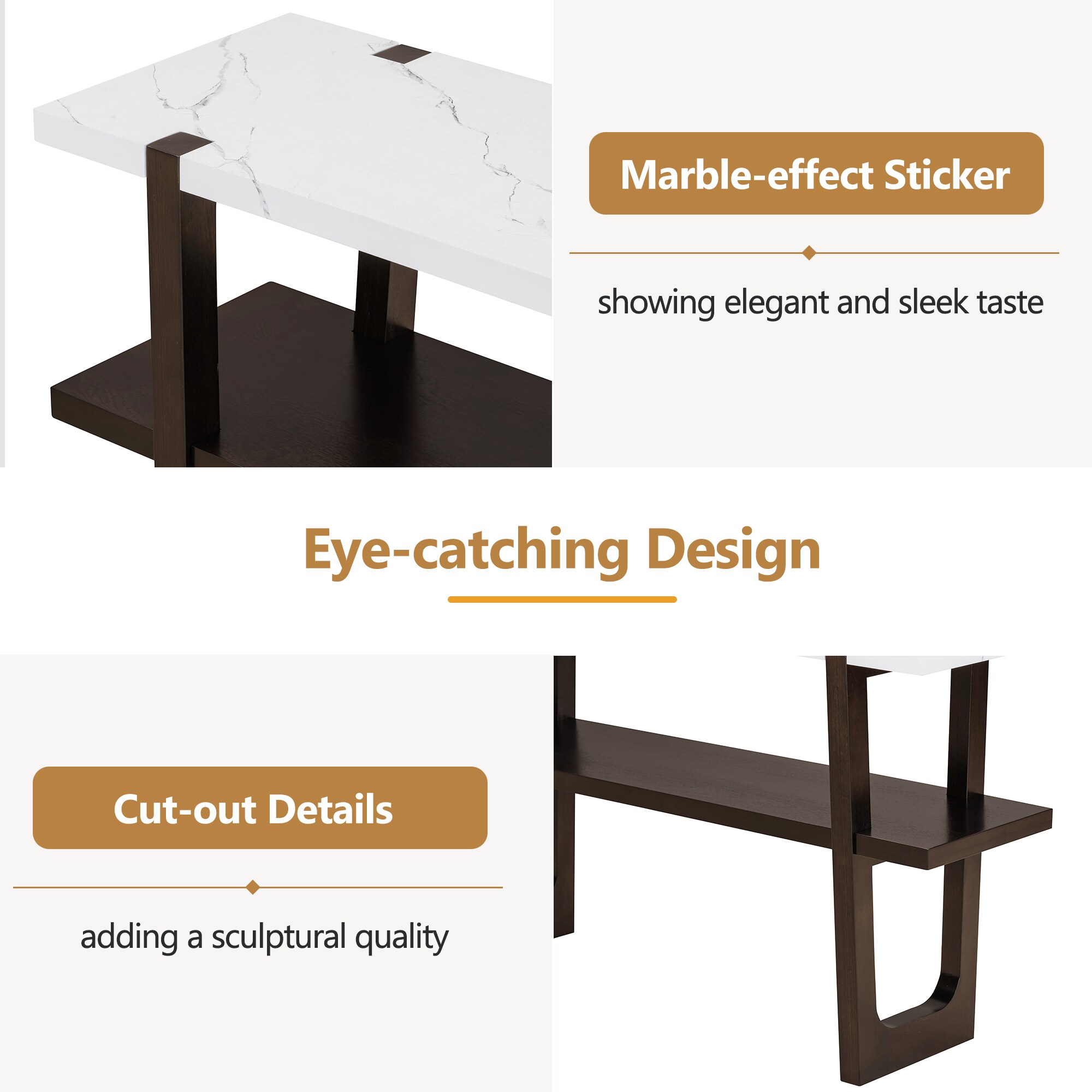 ModernLuxe N715P196906B Console-Sofa-Tables - View #4