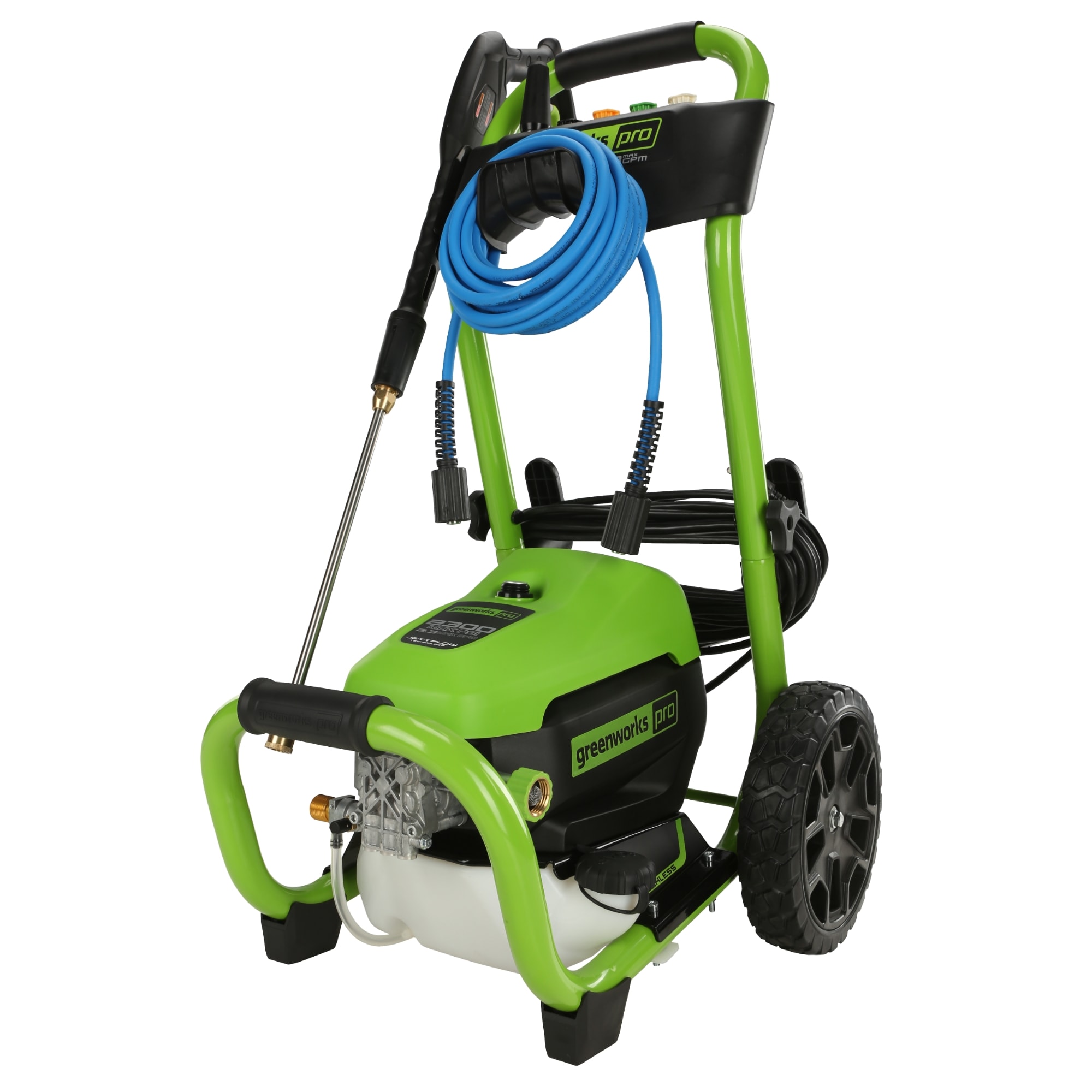 Greenworks Pro 2300 PSI 1.2-GPM Cold Water Electric Pressure Washer with 5 Spray Tips GPW2301 Sansujyuku sansujyuku.com