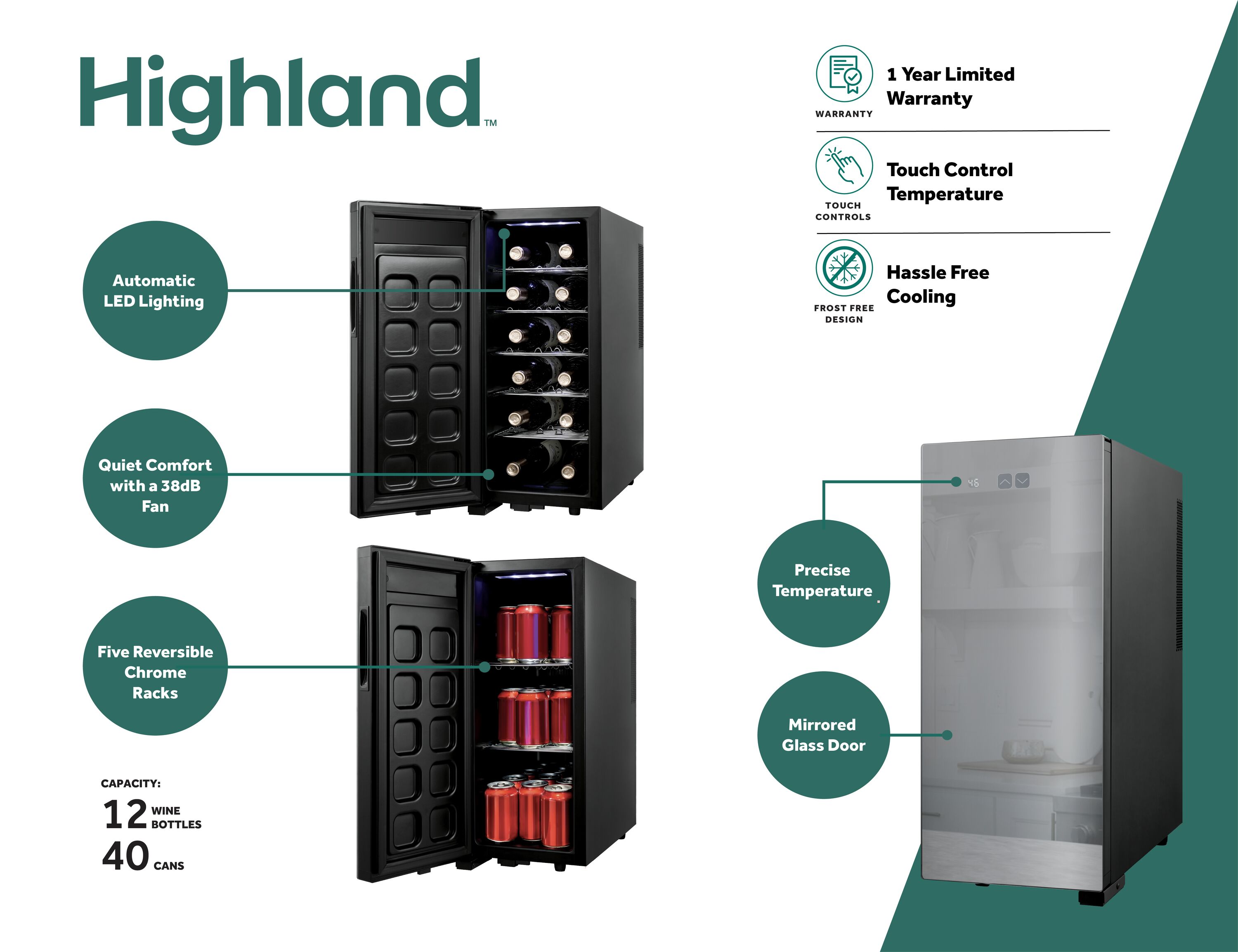 Highland JC-33SCPMXW-1 Wine-Chillers - View #2