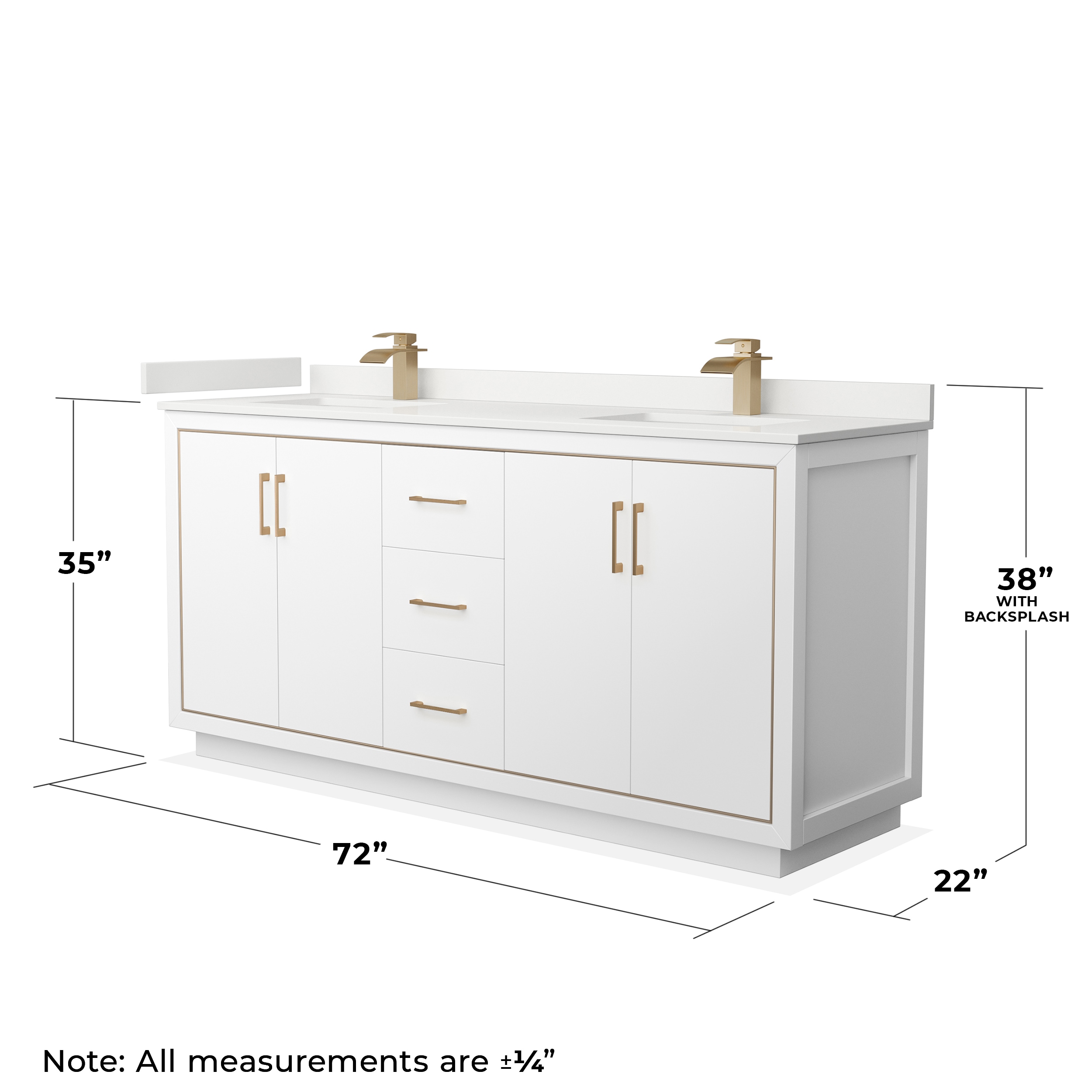 Wyndham Collection WCF111172DWZWQUNSM70 Bath-Vanity-Combo - View #7