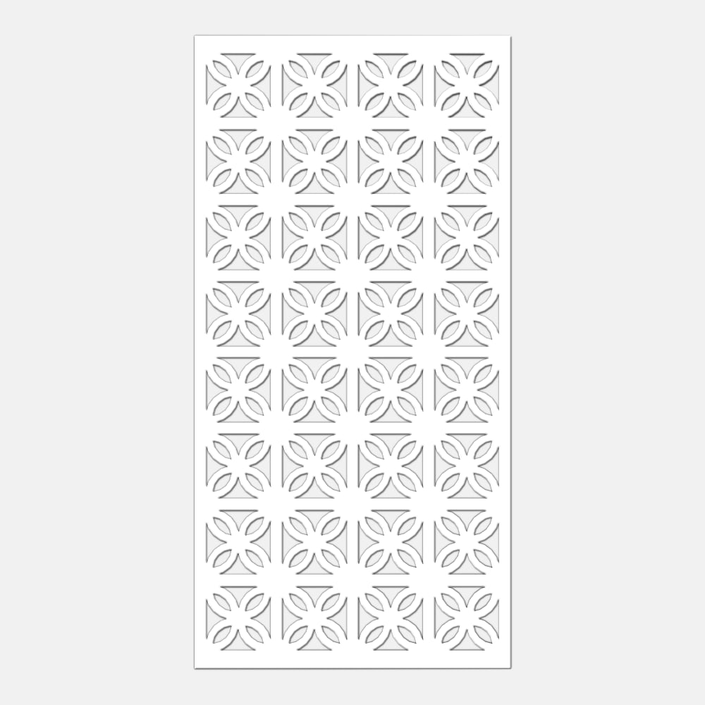 Trex Lattice TL-504896-BRE-WHT 48-in x 8-ft White CPVC Lattice