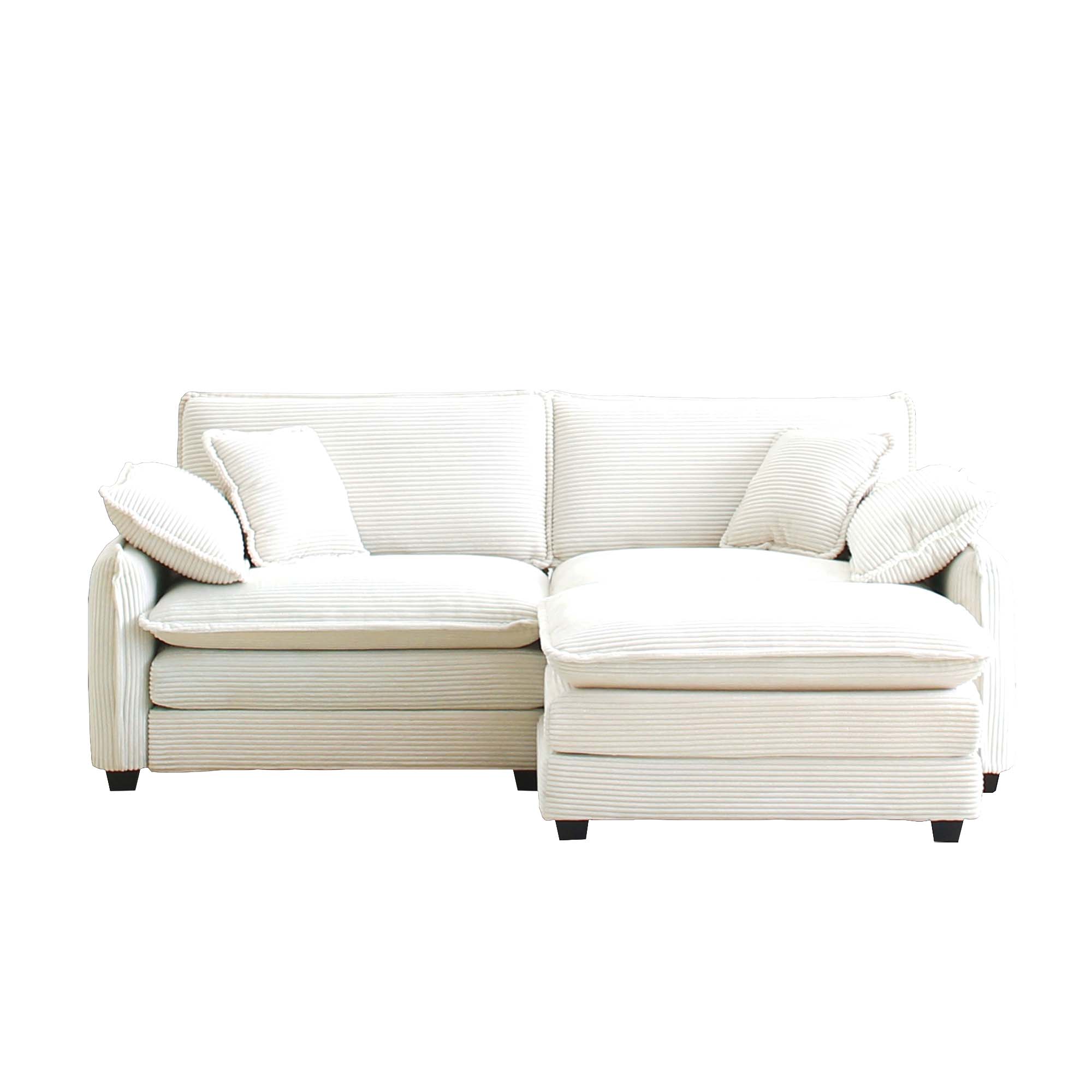 Bybafun YC5200075 81-in Modern Beige Sofa