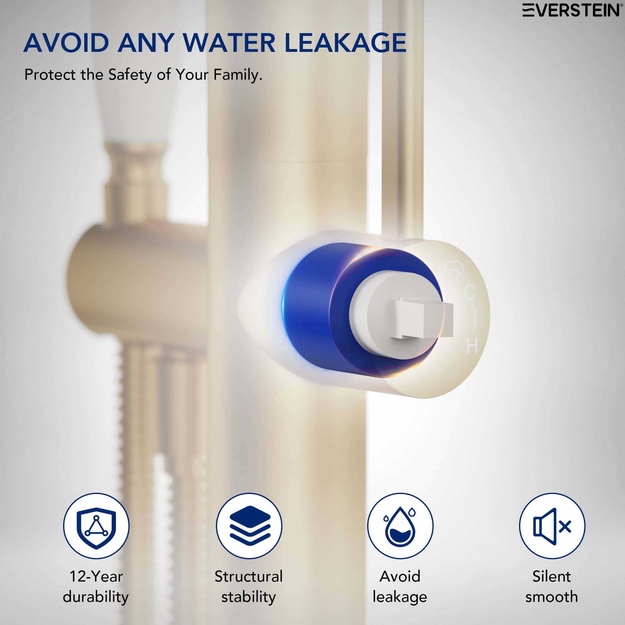 EVERSTEIN SFS-1187-GD Roman-Tub-Faucets - View #10