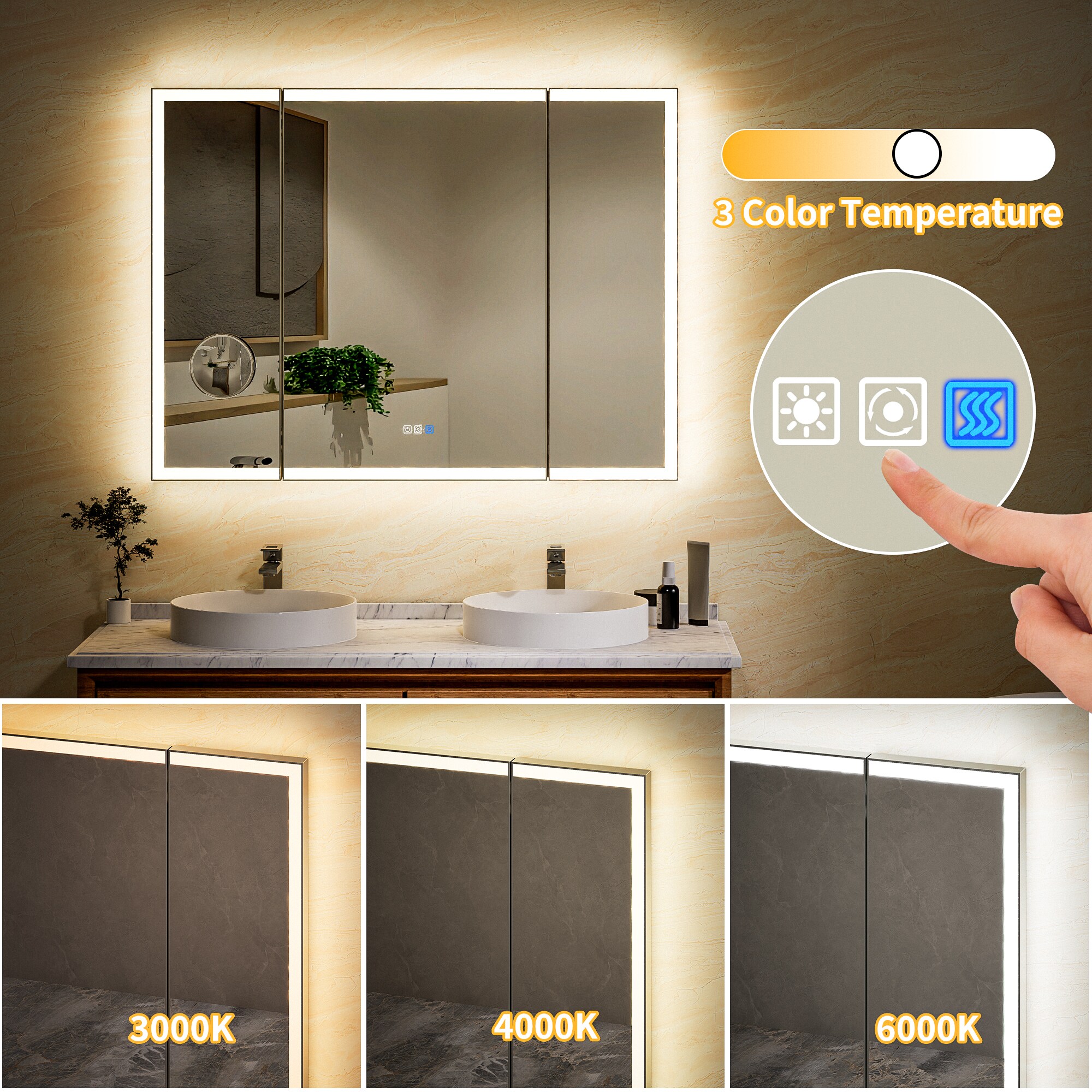 Forclover J11TBM4836 Framed-Bath-Mirrors - View #4