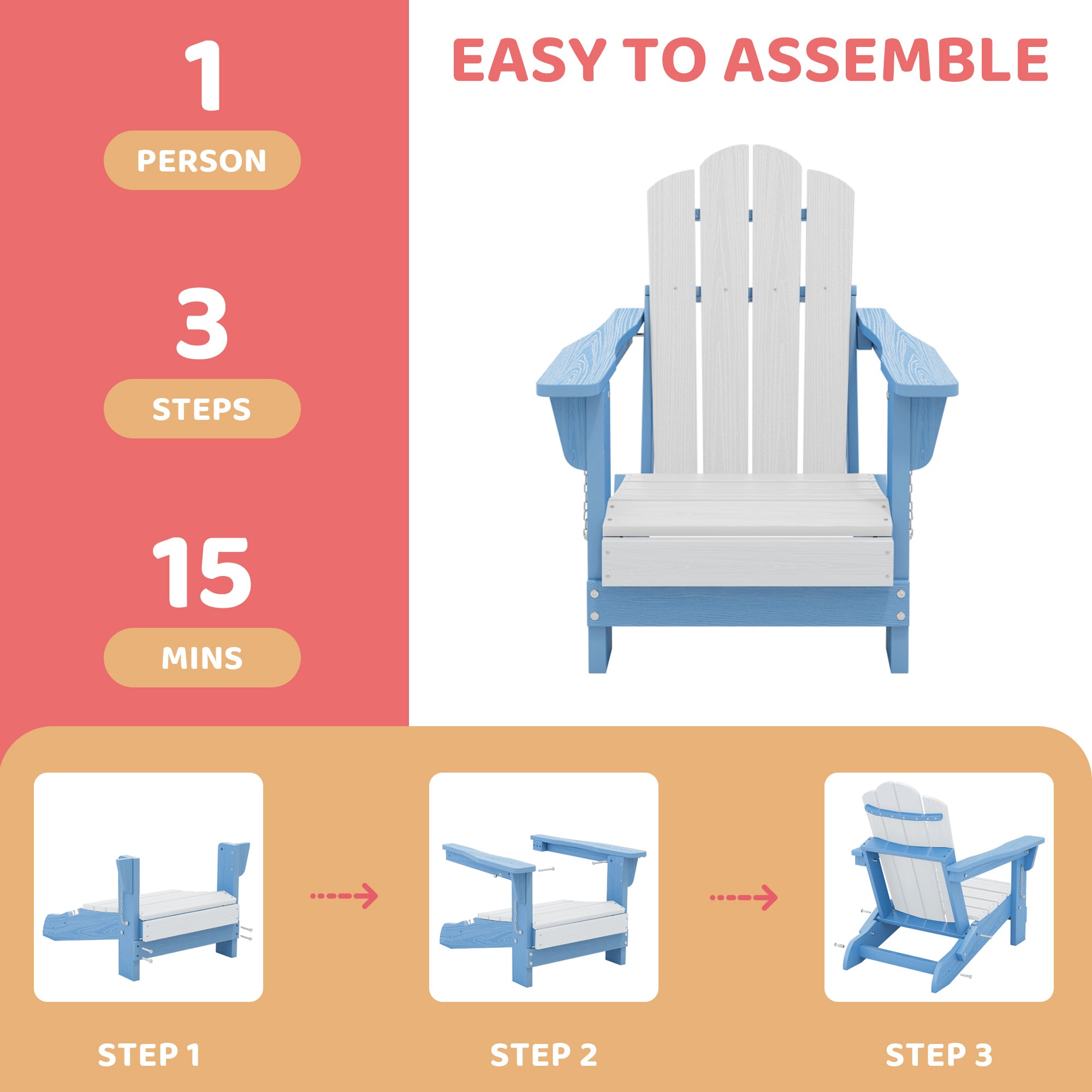 VOUA AK-CDYD-WB Patio-Chairs - View #7
