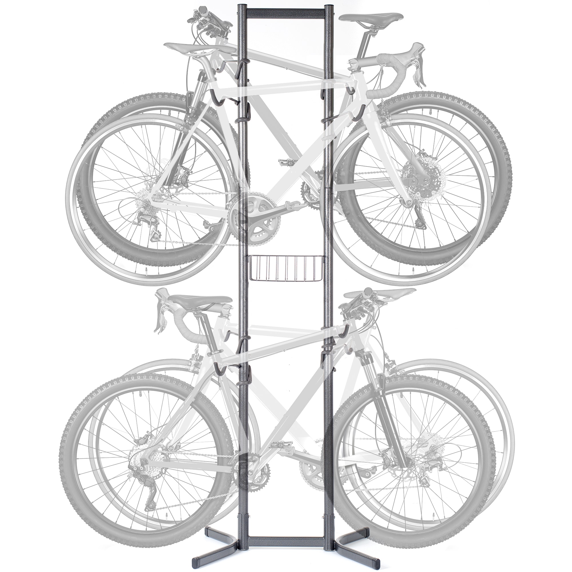 Rubbermaid FastTrack Garage Storage Vertical Wall Hook Bike Rack (4 Pack)