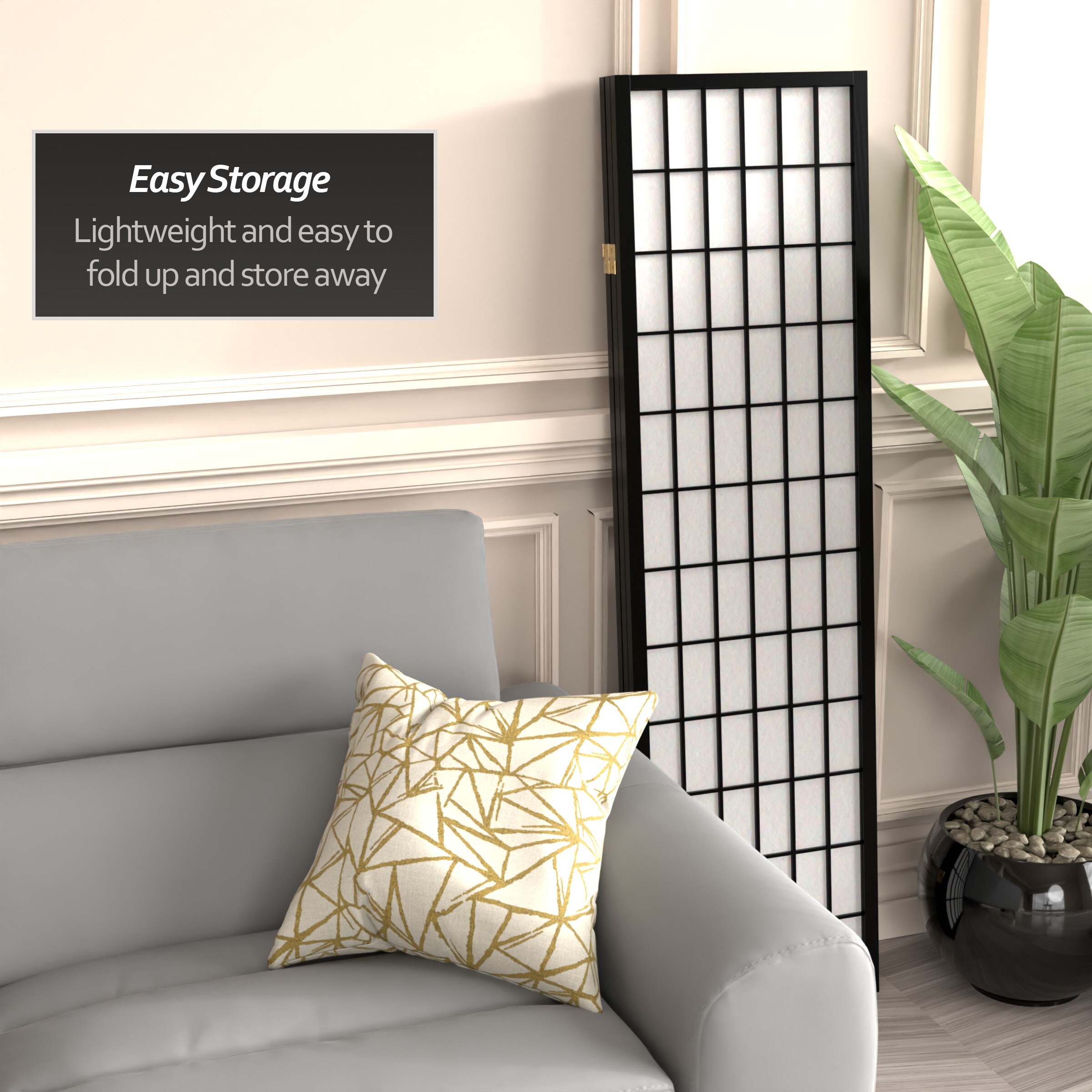 Red Lantern WP60-BLK-3P Indoor-Privacy-Screens - View #6