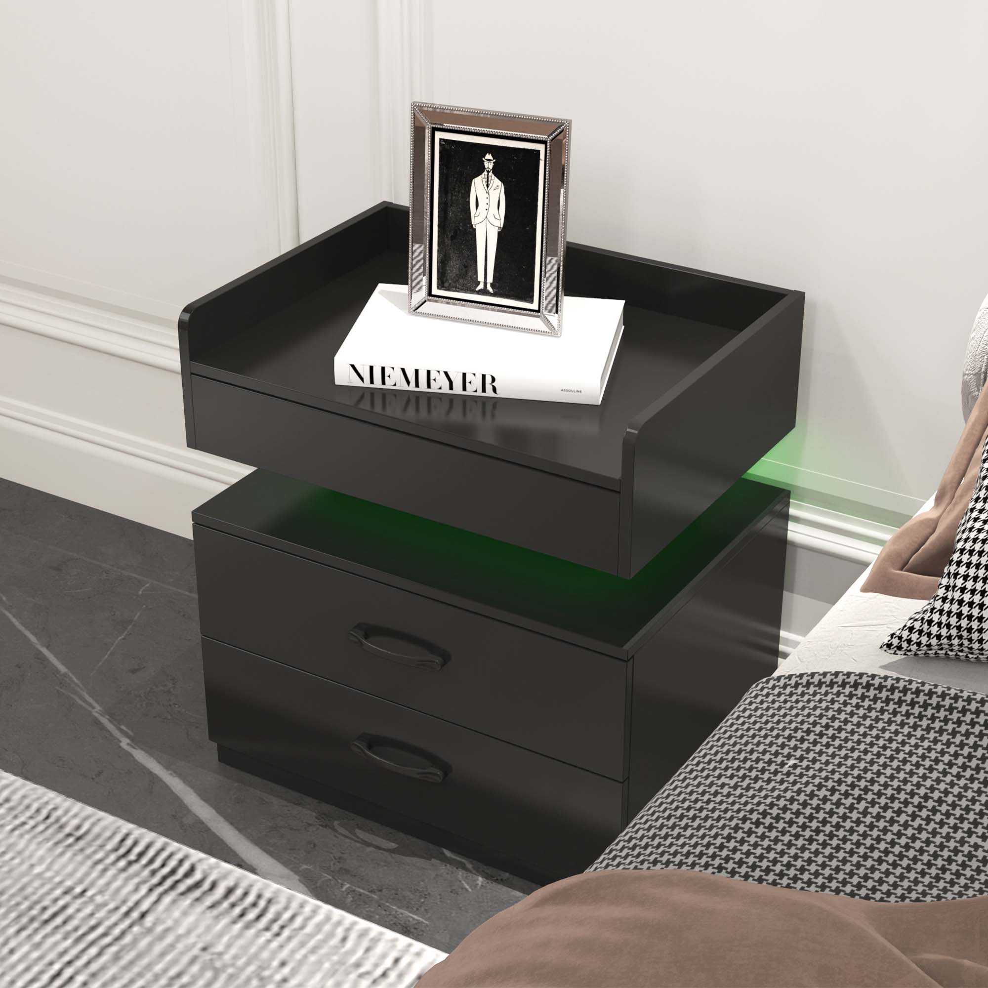 Sunrinx MG9-ND-1 Black Nightstand
