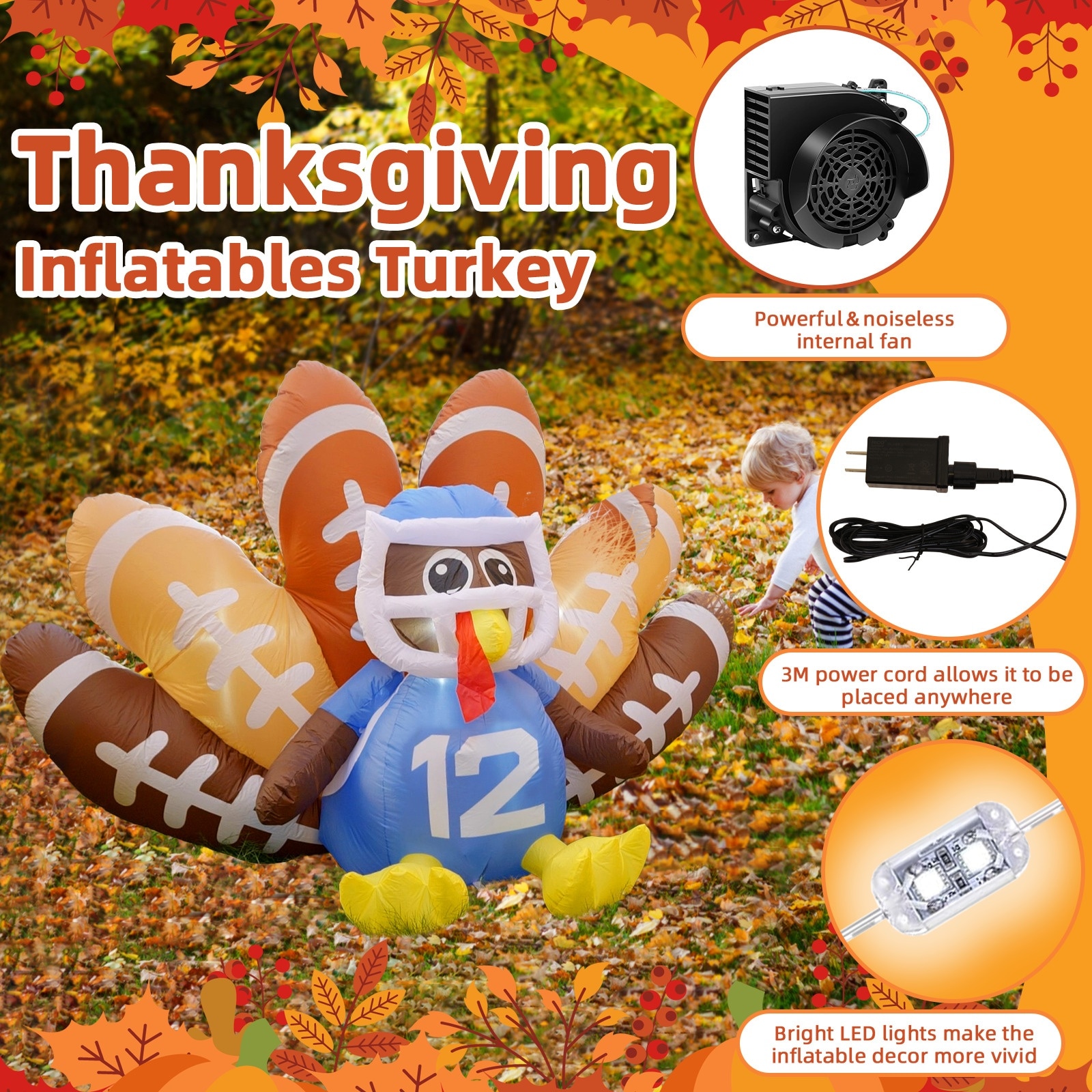 Jumpfly IDT01 Outdoor-Thanksgiving-Decor - View #6