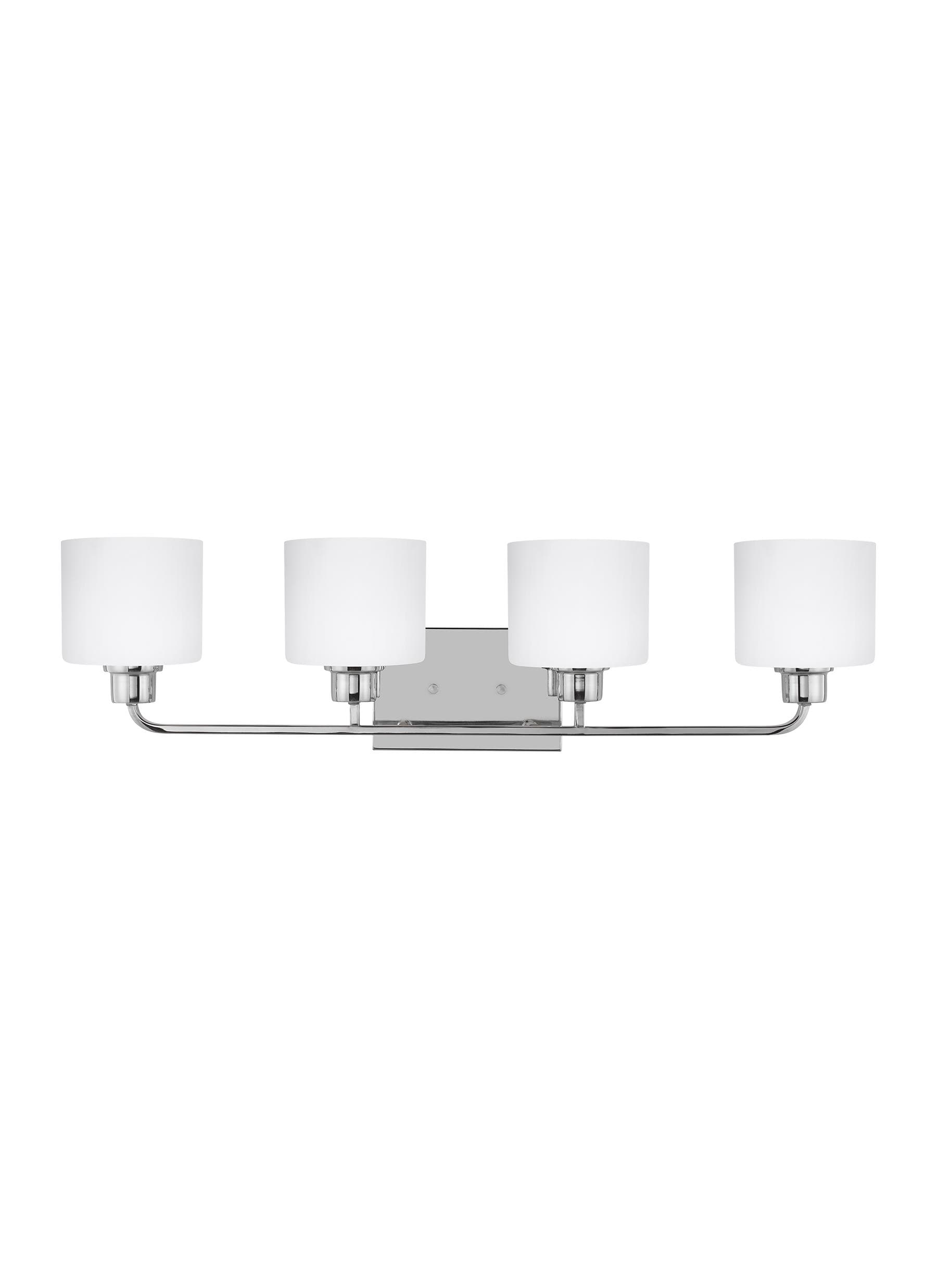 Generation Lighting 4428804EN3-05 Canfield 31.875-in 4 -Light Polished Chrome Traditional Vanity light