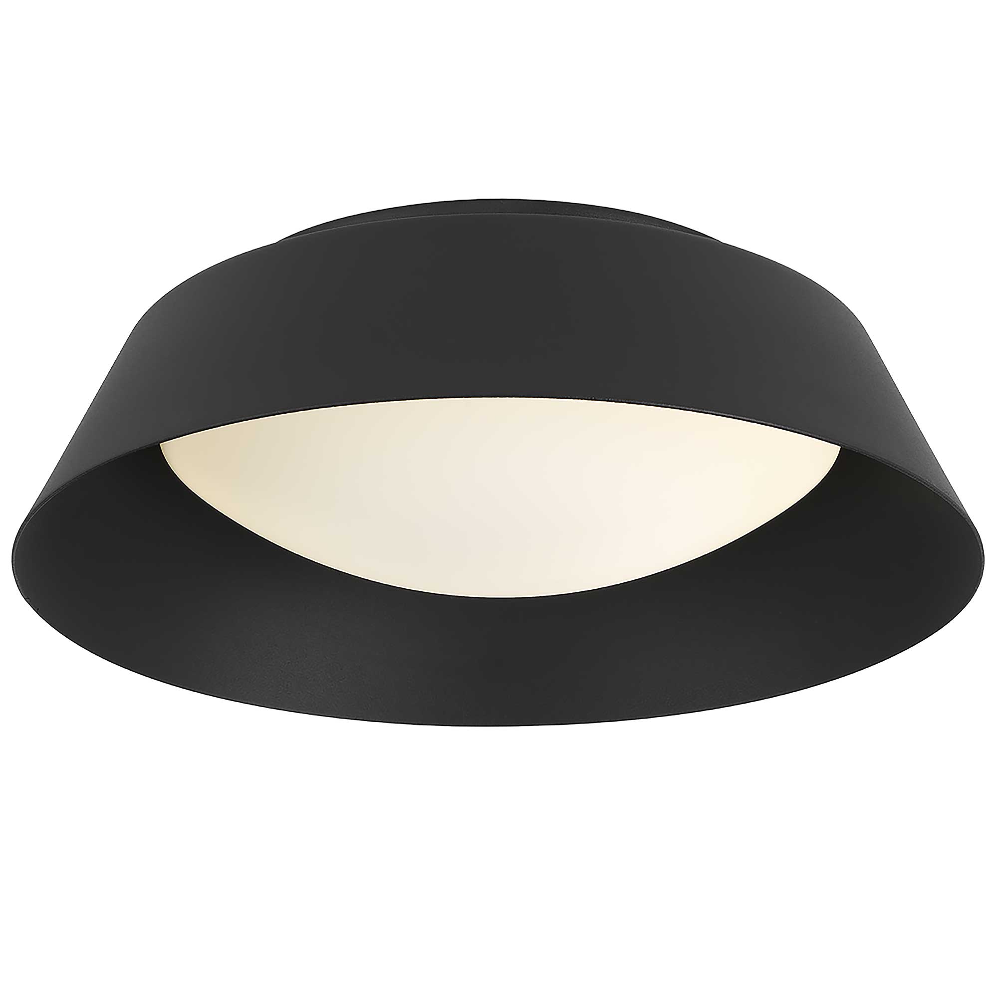 Alteck Pez 11 inch Black LED Flush Mount Indoor or Outdoor