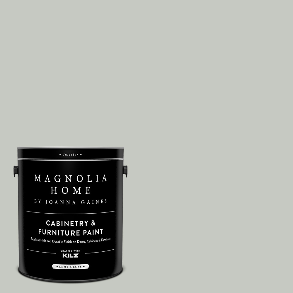 Magnolia Home Magnolia Home by Joanna Gaines Semi-gloss Mineral Green  Mag096 Tintable Cabinet and Furniture Paint Enamel (1-quart) in the Cabinet  & Furniture Paint department at