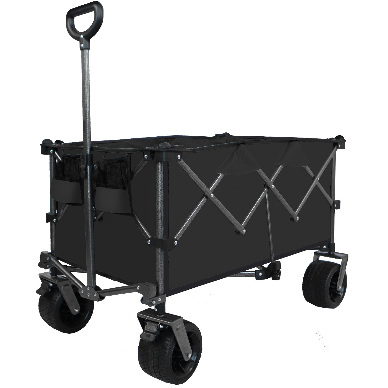 Maocao Hoom JLP190010 Folding Wagon 6-cu ft Steel Folding Yard Cart