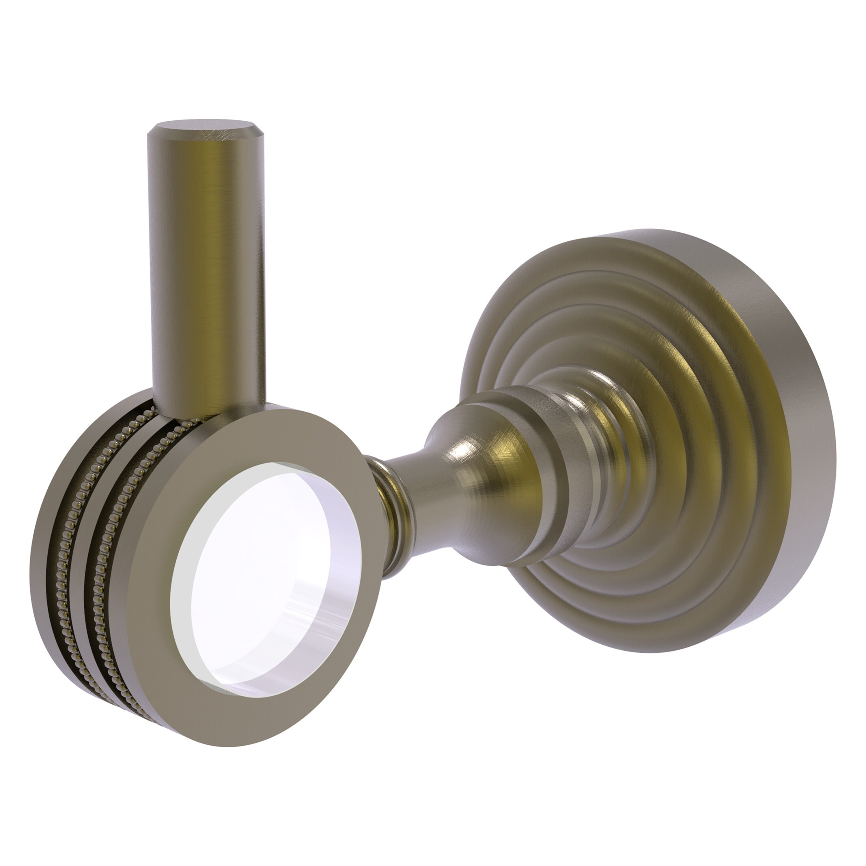 Allied Brass PG-20D-ABR Pacific Grove Antique Brass Single -Hook Wall mount Towel Hook