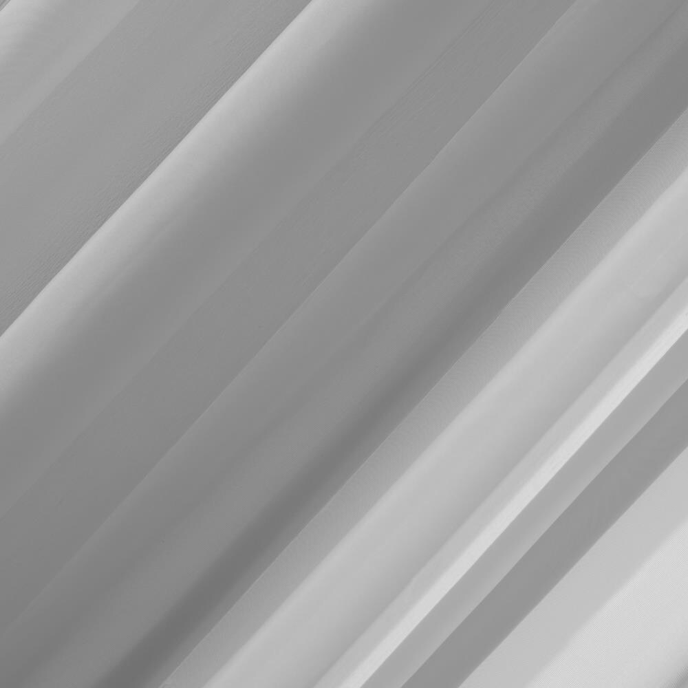 Silver Sheer Voile Grommet Top Window Panel