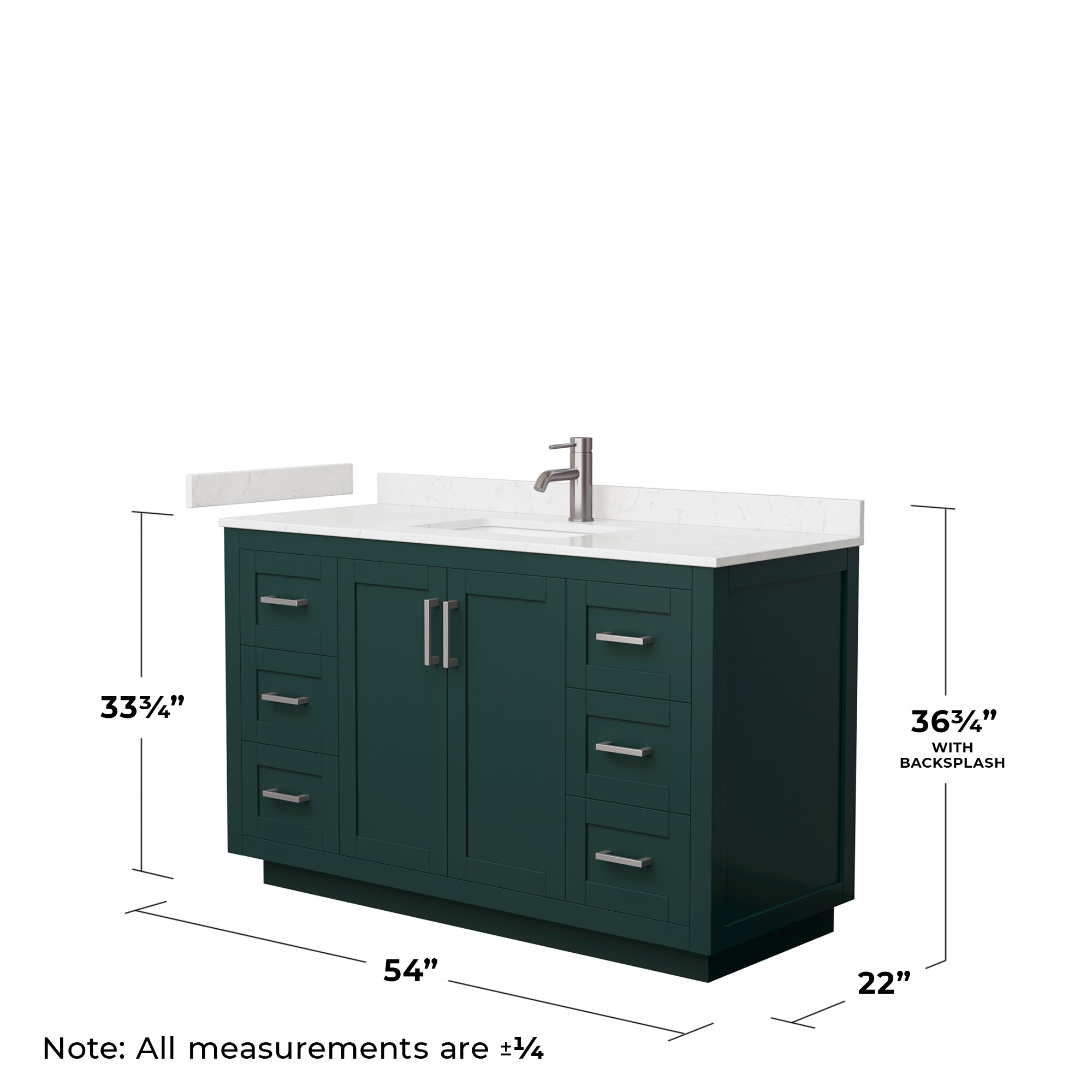 Wyndham Collection WCF292954SGEC2UNSMXX Bath-Vanity-Combo - View #5