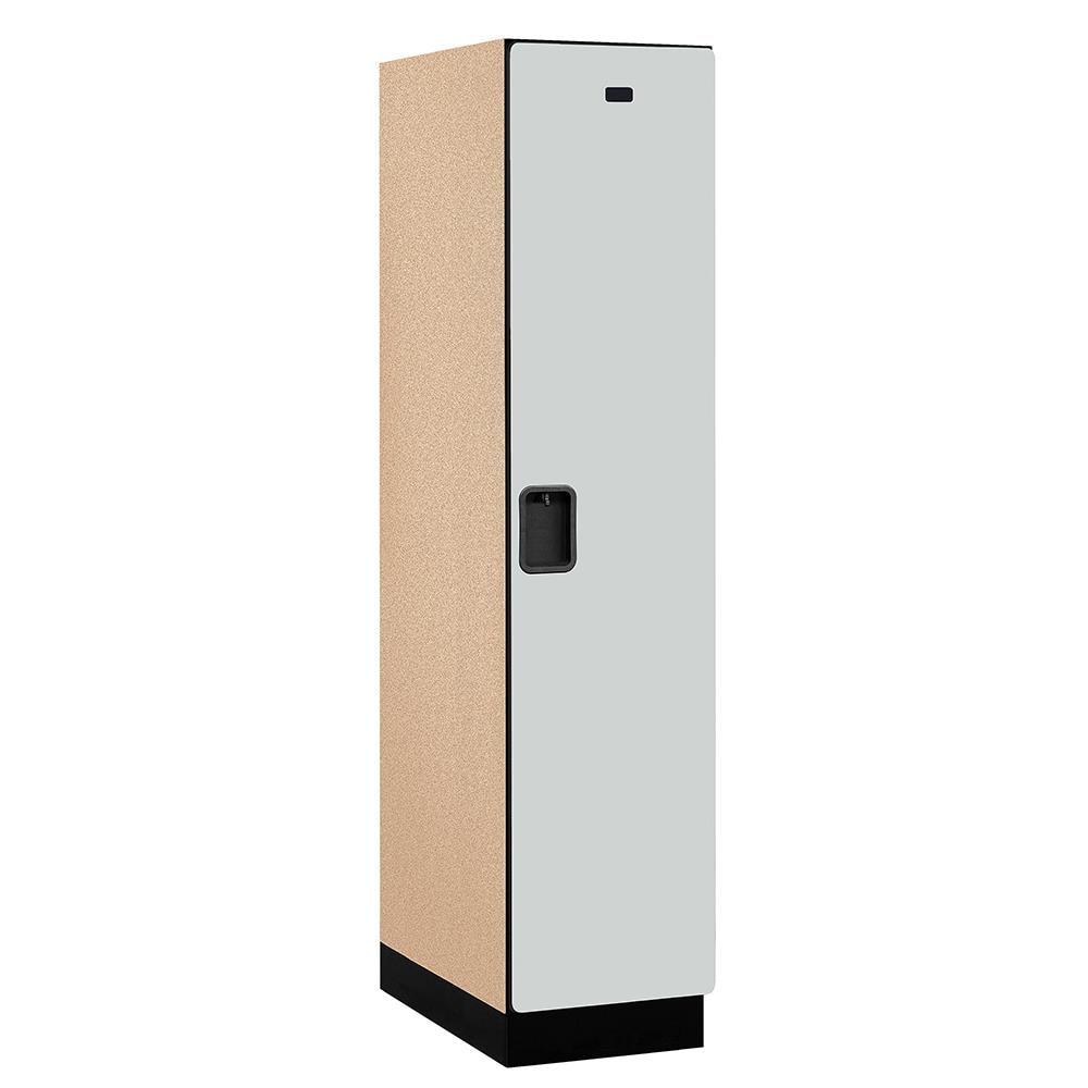 SALSBURY INDUSTRIES 18-21168GRY 18 -in Wide Single Tier Designer Wood Locker- 1 Wide- 6 -ft High- 18 -in Deep- Gray