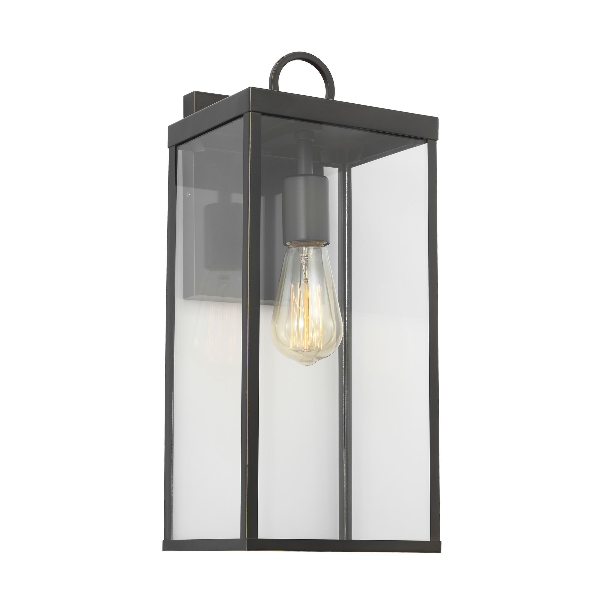 Scott Living DJO1011ANBZ Howell 1 -Light 16.25-in H Antique Bronze Hardwired Outdoor Wall Light