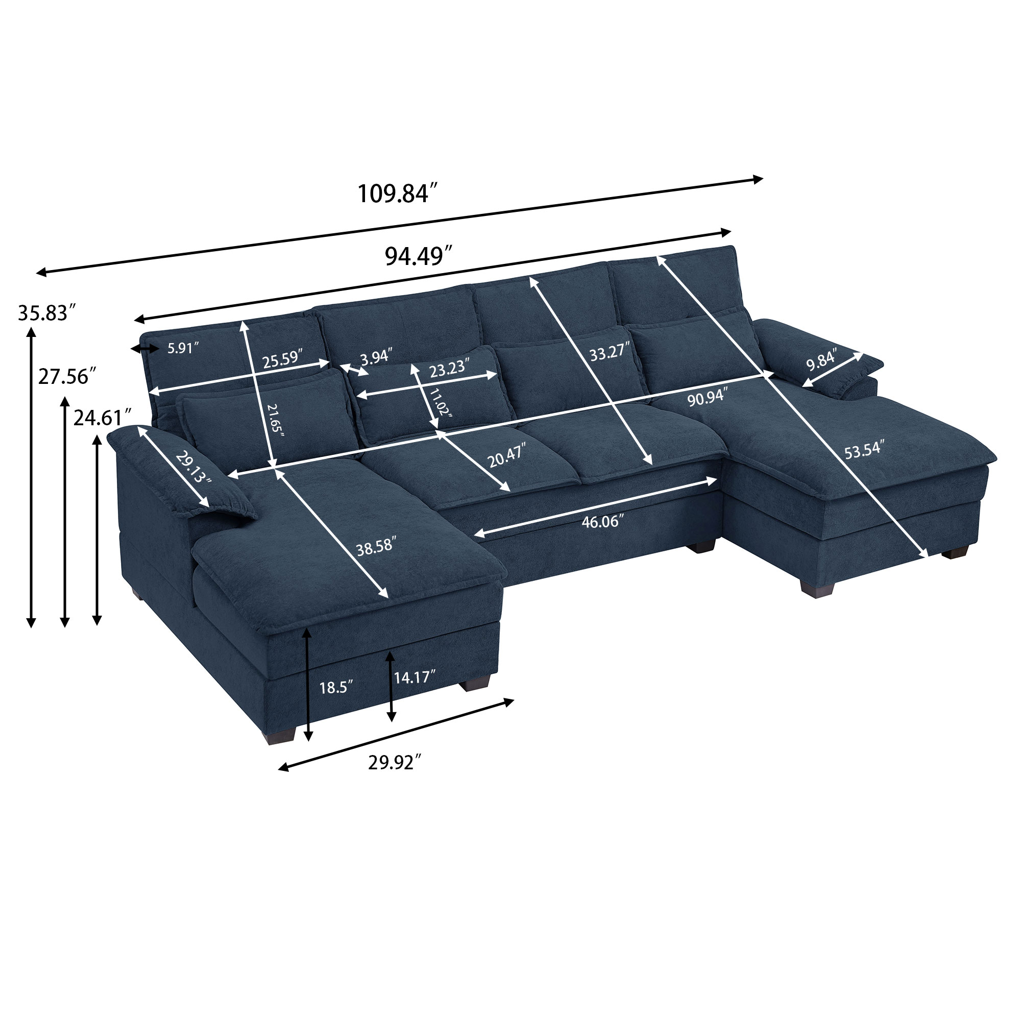 Jarenie YMX28BL Sofas-Loveseats - View #4