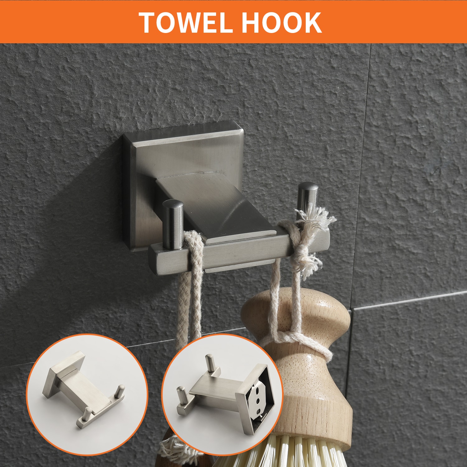 WELLFOR MLZD11DGR Decorative-Bath-Hardware-Kits - View #2