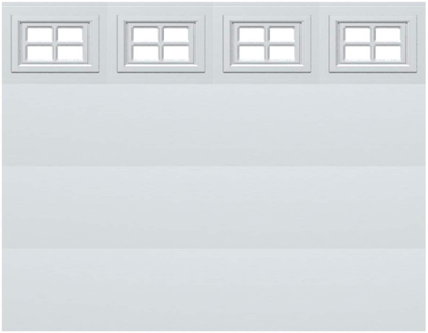 Wayne Dalton 8500CTMPWHSTCKI97 Classic Steel Model 8500 8-ft x 7-ft Insulated White Single Garage Door with Windows