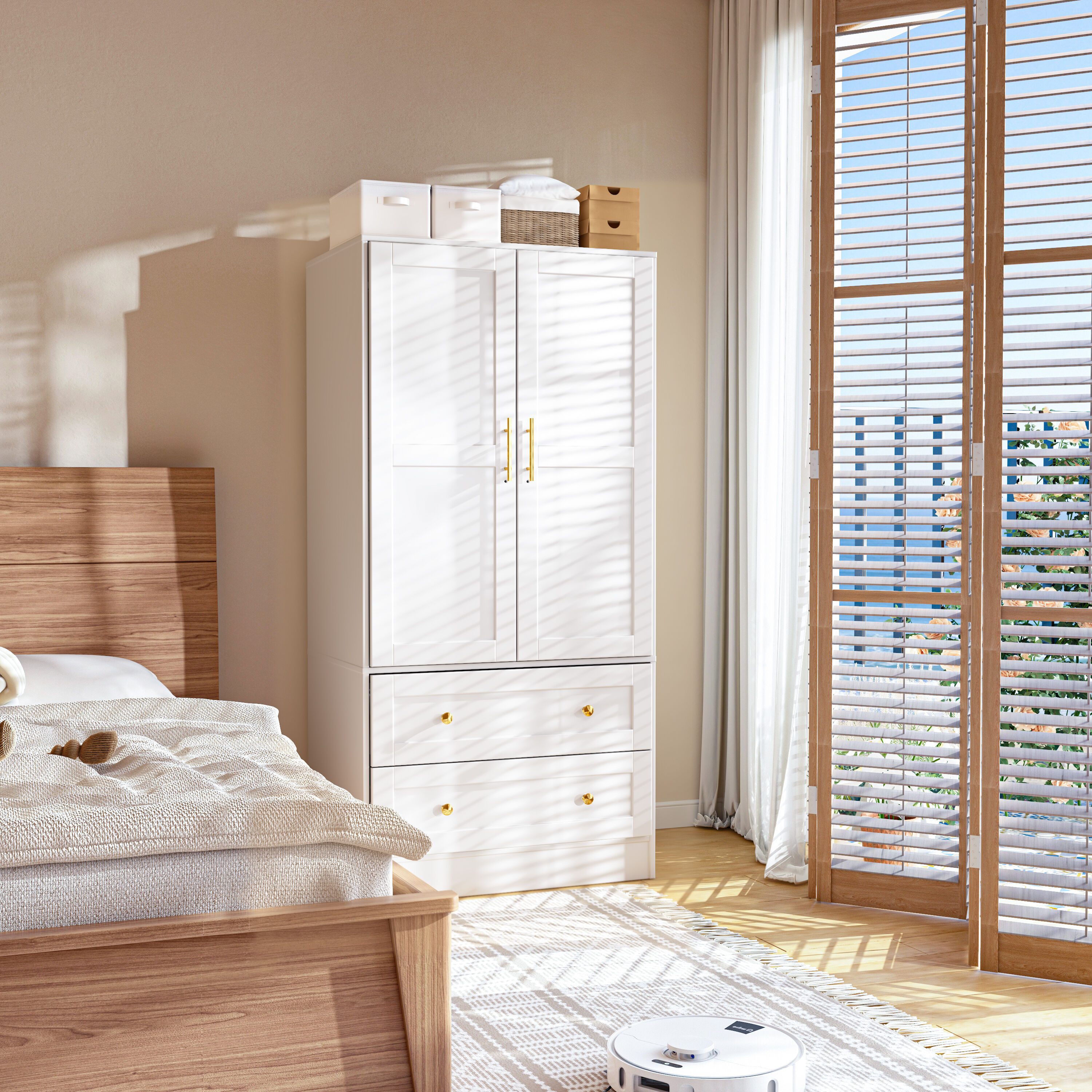 FurniFusion SF-R-YG-WH Utility-Storage-Cabinets - View #4
