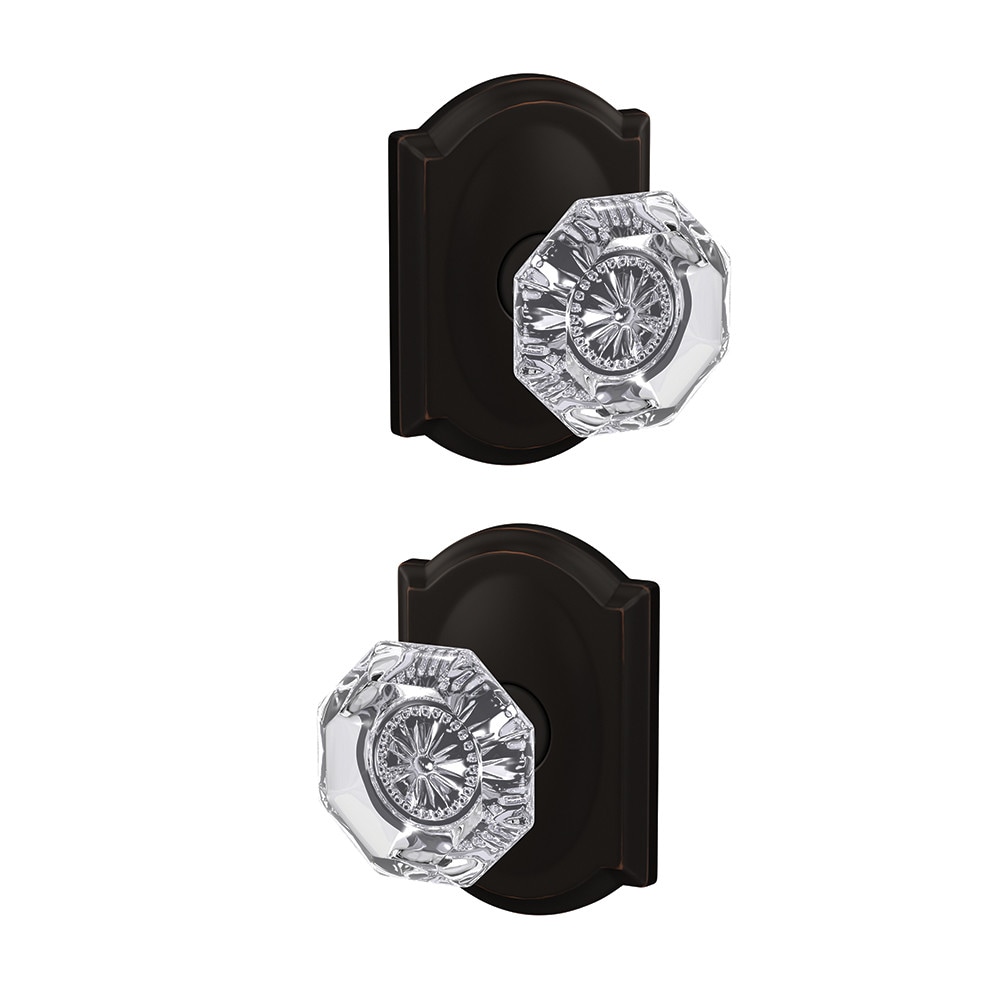 Schlage FC172 ALX 716 CAM Custom Alexandria - Camelot Aged Bronze Interior Hall/Closet Dummy Door Knob