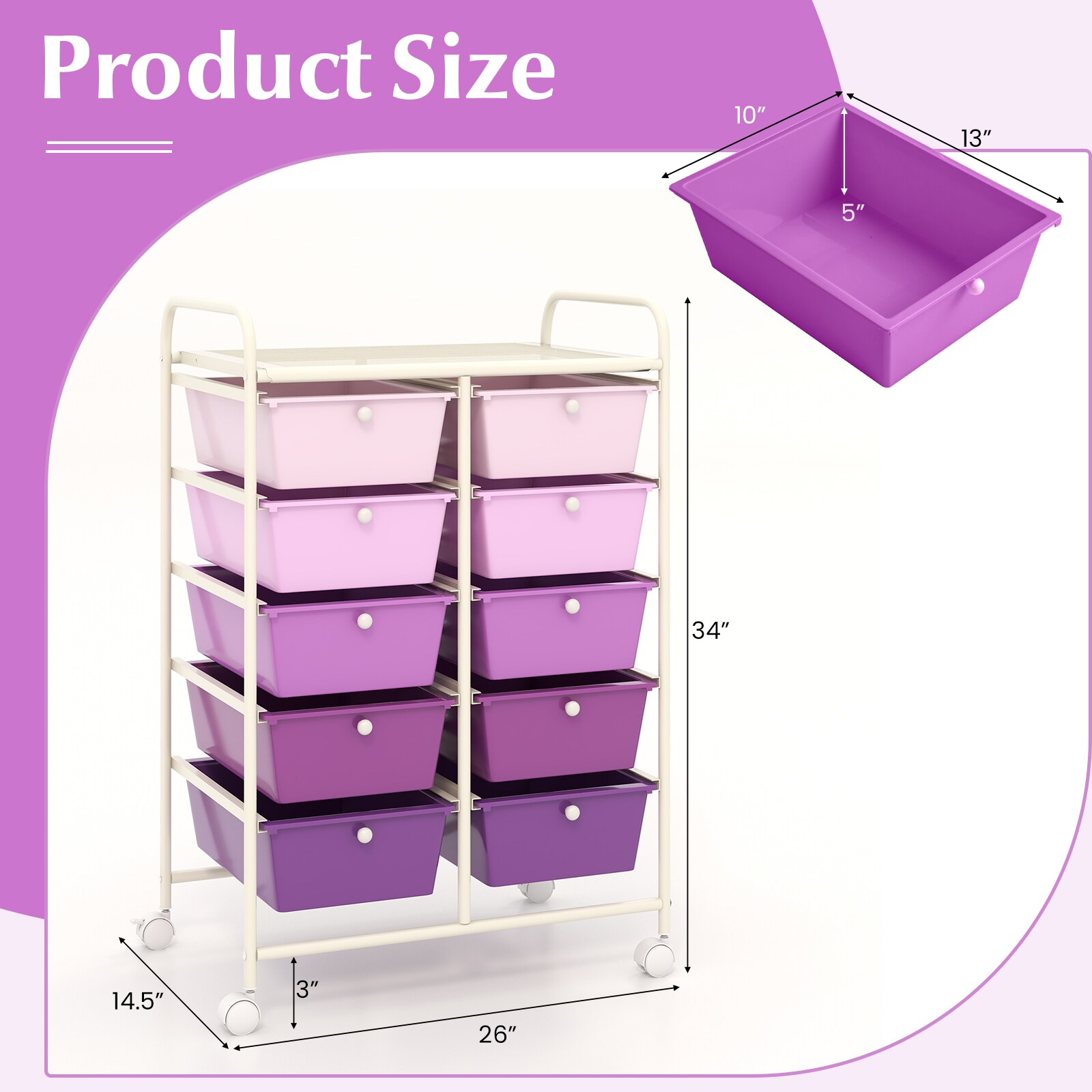 Slickblue D-CO-UP37011VJ Office-Carts - View #4