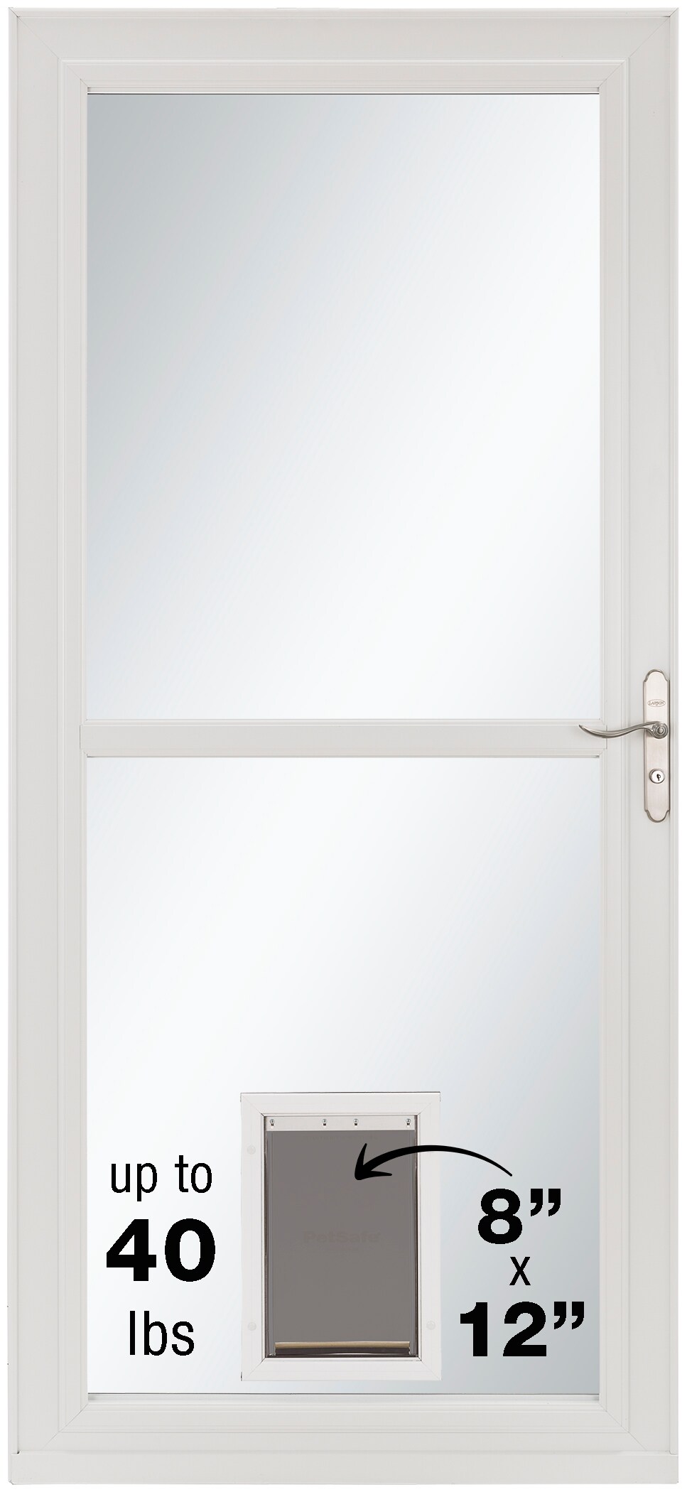 LARSON Tradewinds Selection Pet Door 36in x 81in Elk Fullview