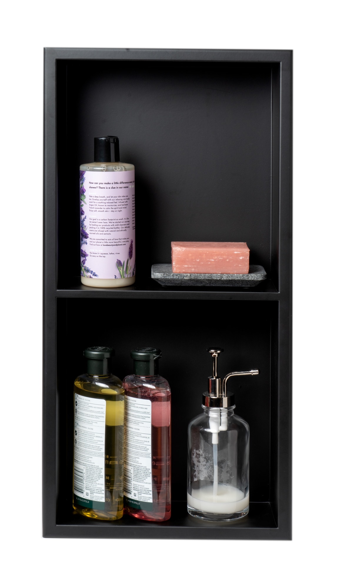 ALFI brand 16 x 16 Black Matte Stainless Steel Square Single Shelf B -  Luxury Bath Collection