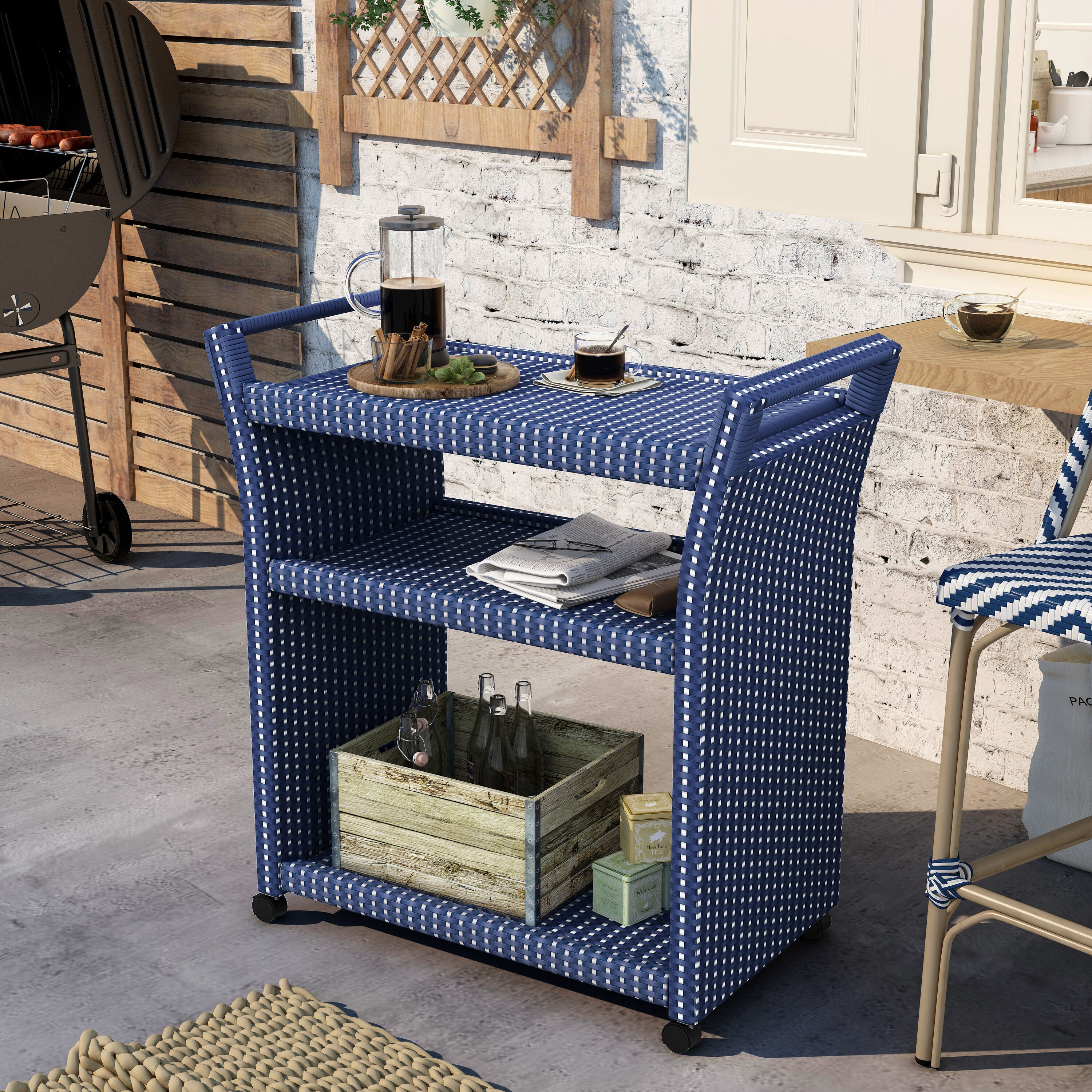 Furniture of America IDF-OA1861NV Outdoor-Carts - View #2
