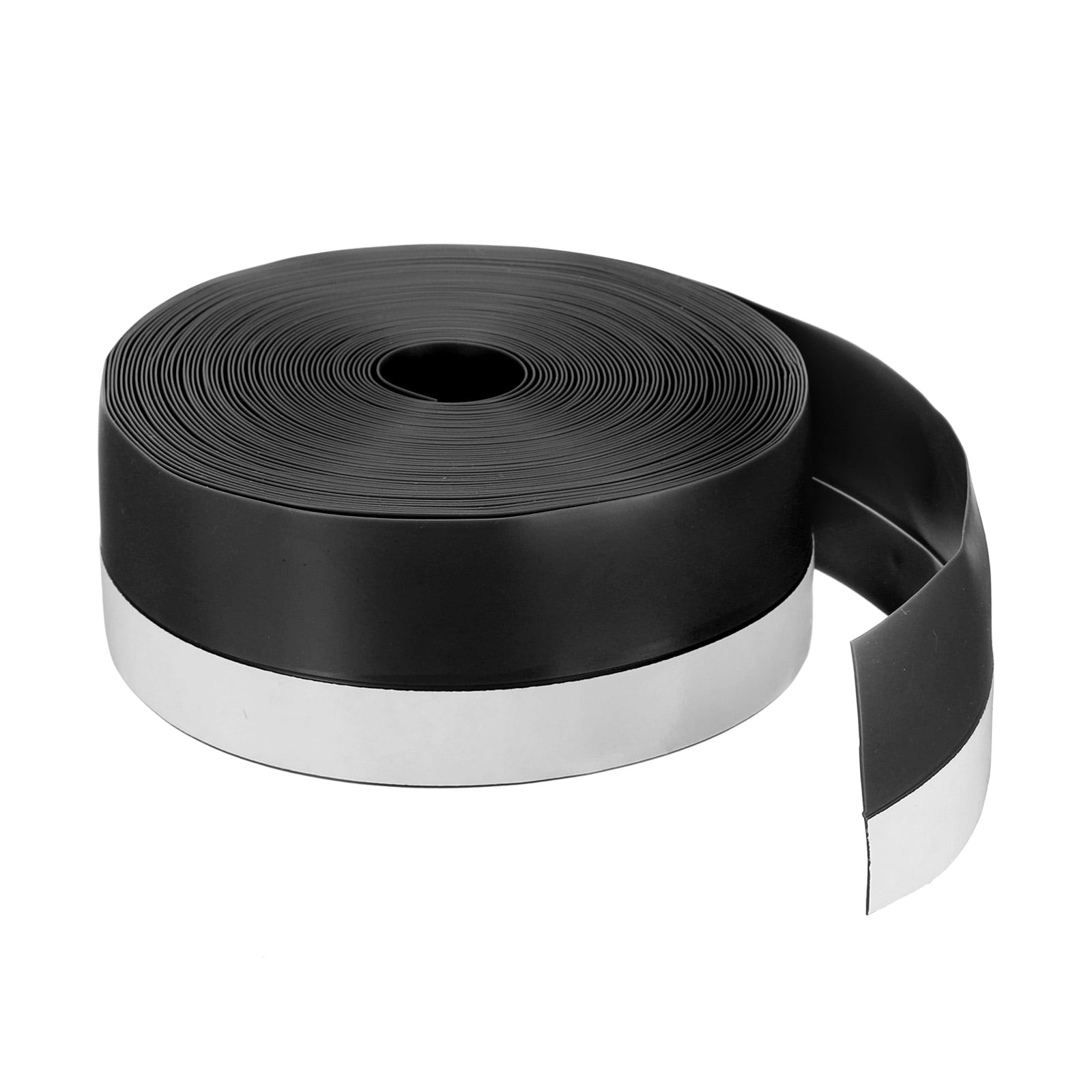 Harfington Weather Stripping Door Seal 33ft x 45mm TPE Seal Strip for Door Draft Stopper Adhesive Tape Window House Shower Glass Gaps Black