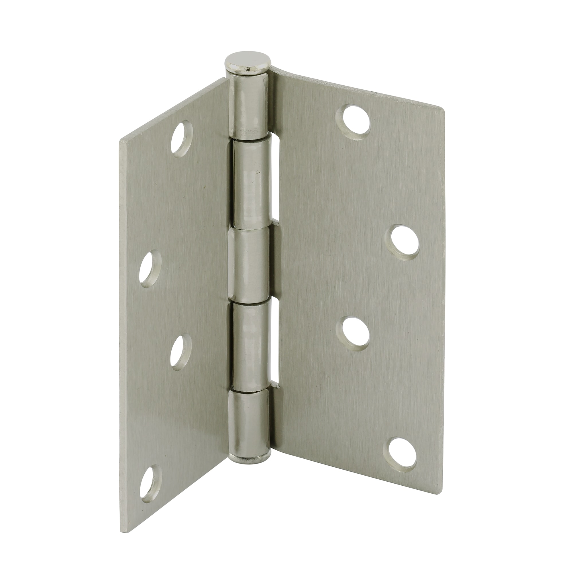 Prime-Line U 1150353 4-in H Square Satin Nickel Barrel Interior/Exterior Door Hinge 3 -Pack