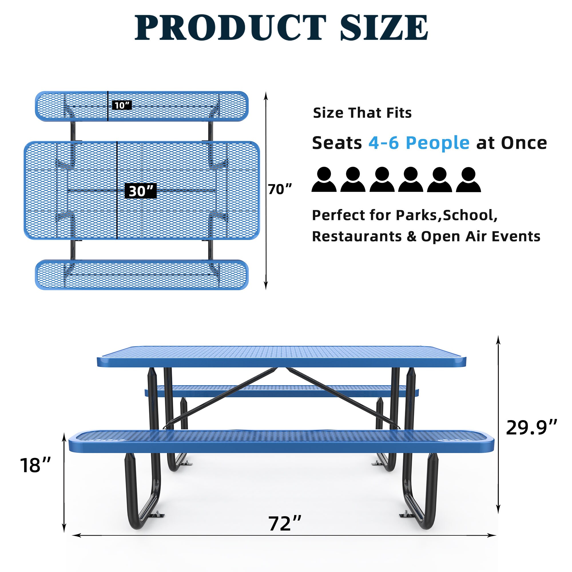 Bybafun YB2600098 Picnic-Tables - View #7