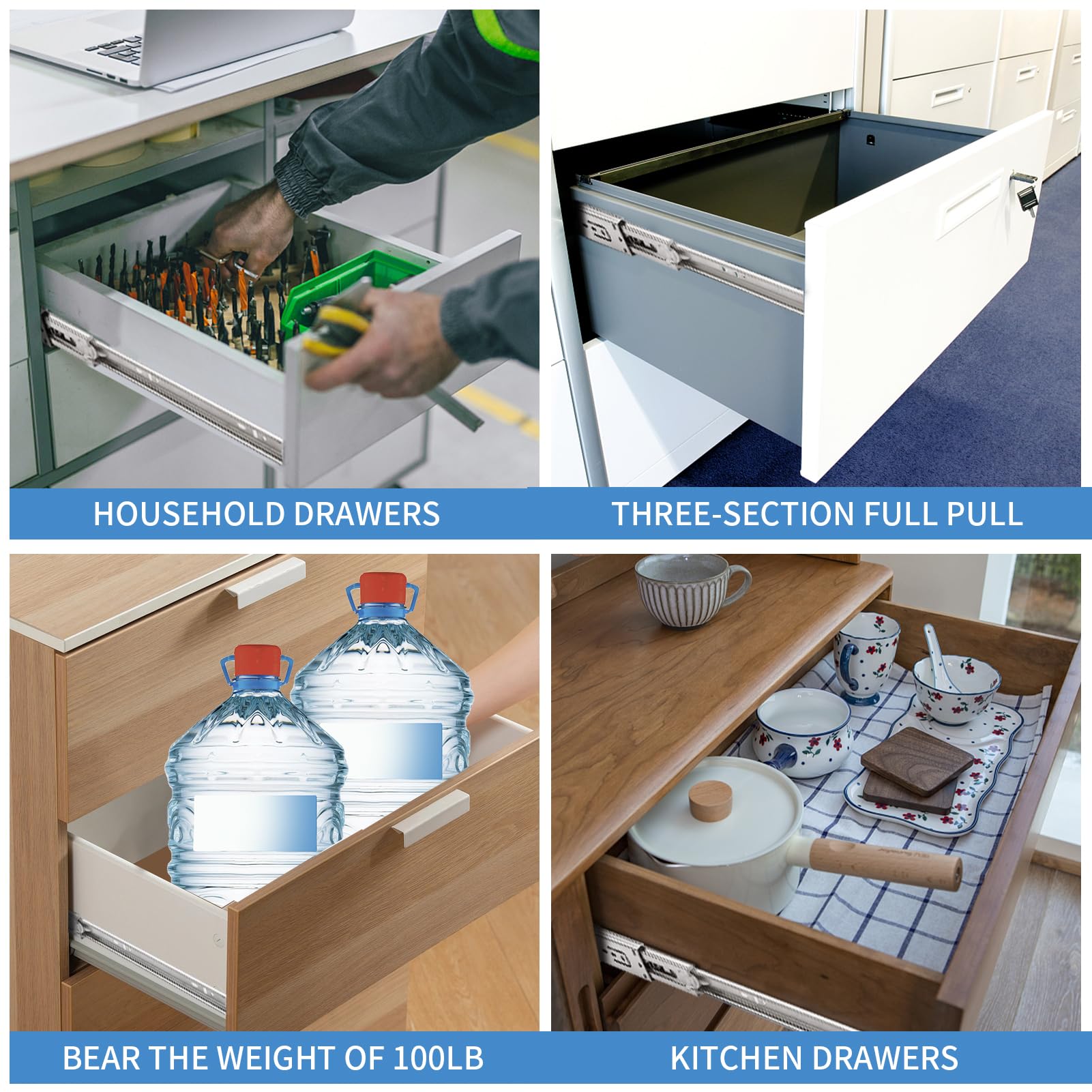SenQWFa LDC0821C243 Drawer-Slides - View #4