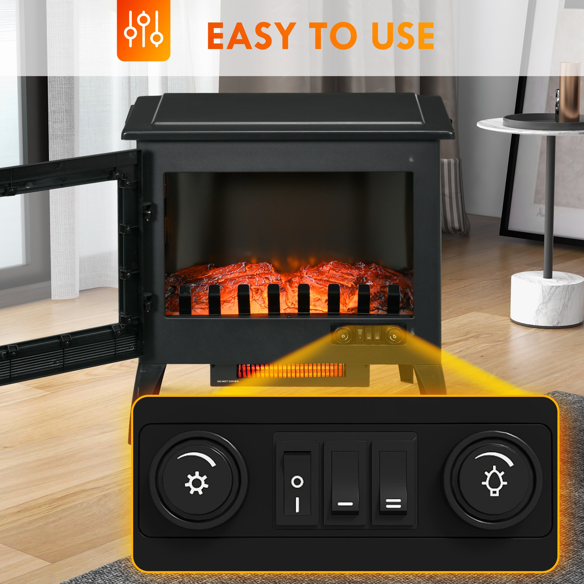 Kahomvis AOS-QP1092-580 Electric-Fireplaces - View #6