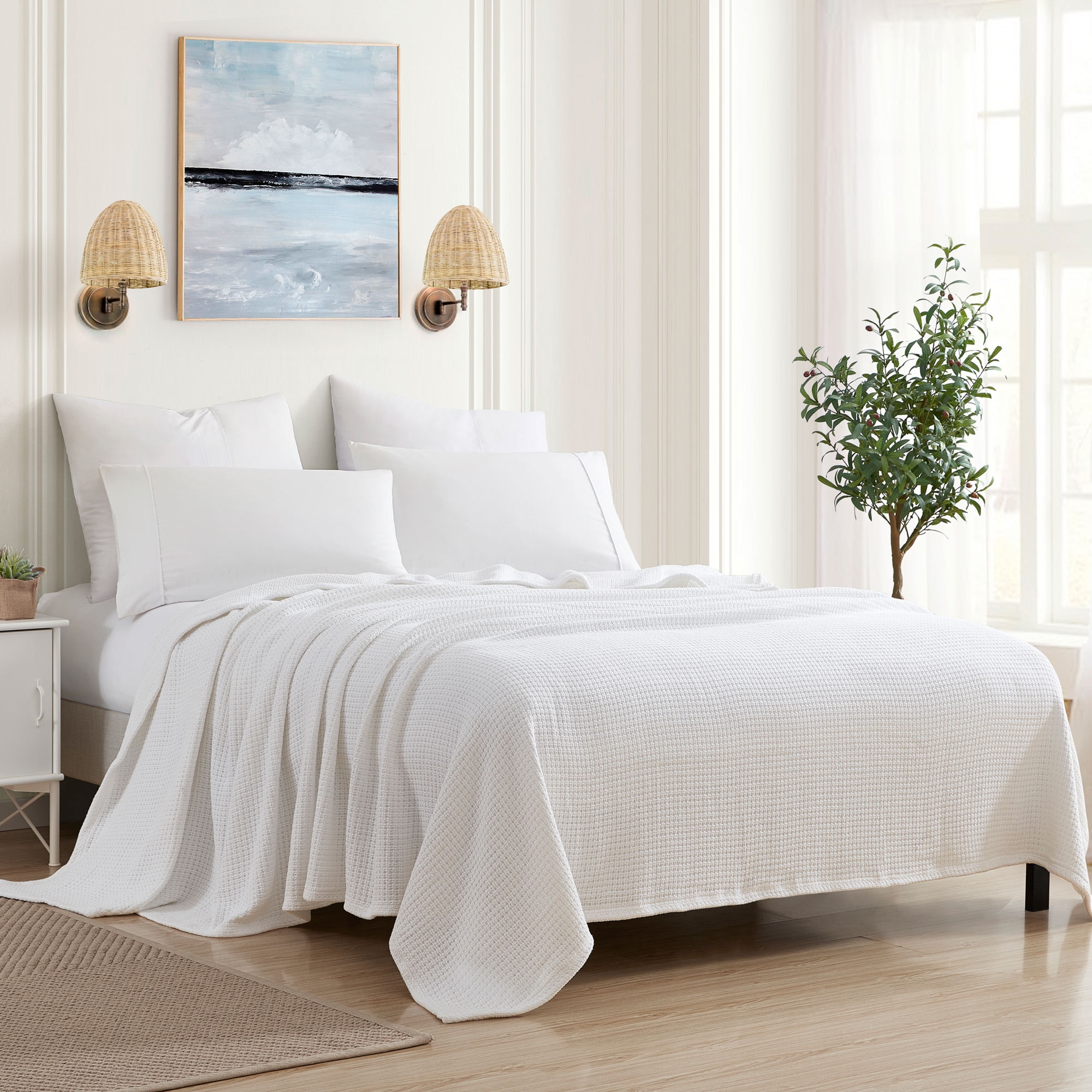 Sweet Home Collection LOW-BLGRAND-WHIT-FQ Blankets-And-Throws - View #3