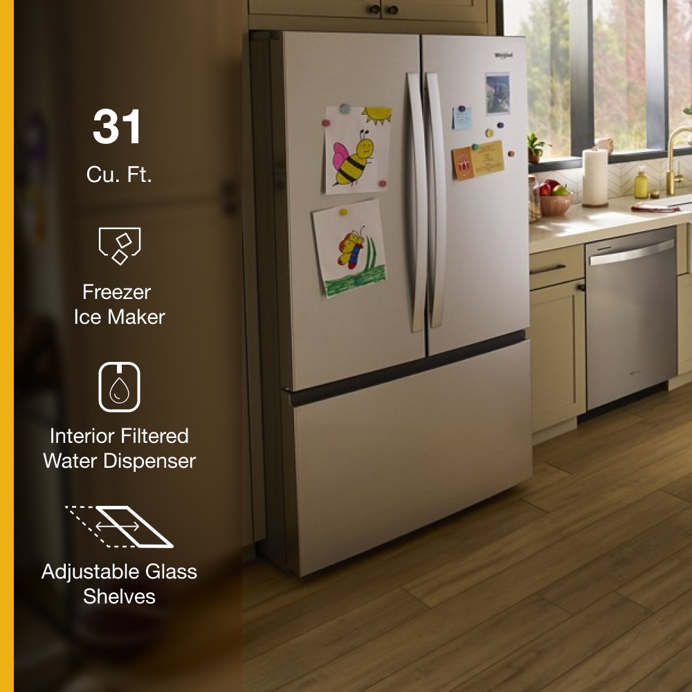 Whirlpool WRFF3336SZ French-Door-Refrigerators - View #4