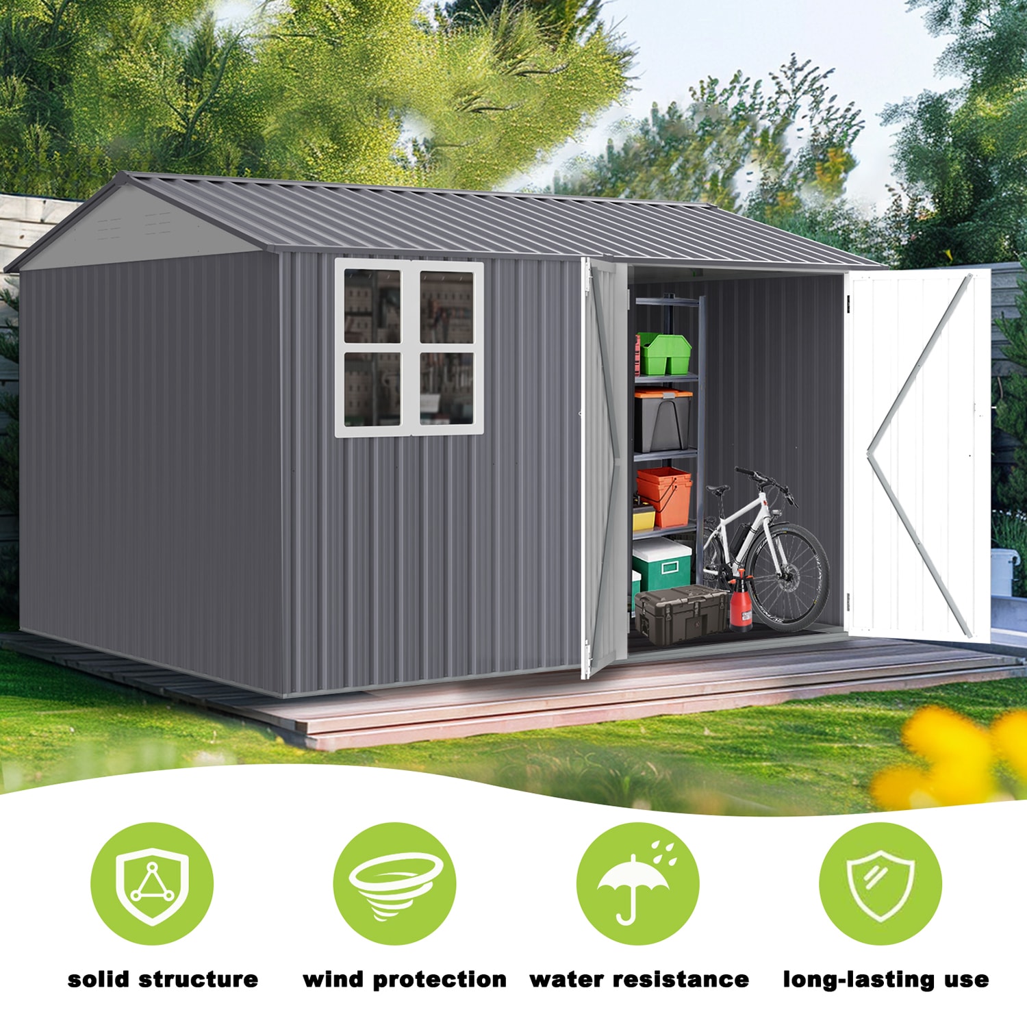 GZMR GZ-21S0004 Metal-Storage-Buildings-Sheds - View #10