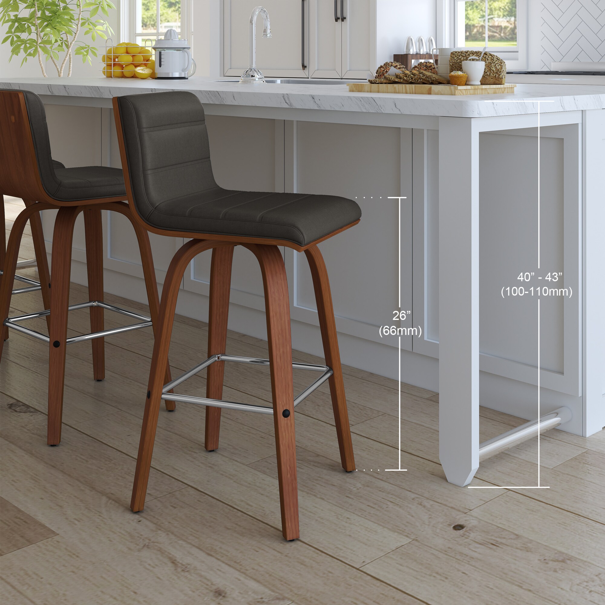 Armen Living LCVIBAGRWA26 stools - View #13