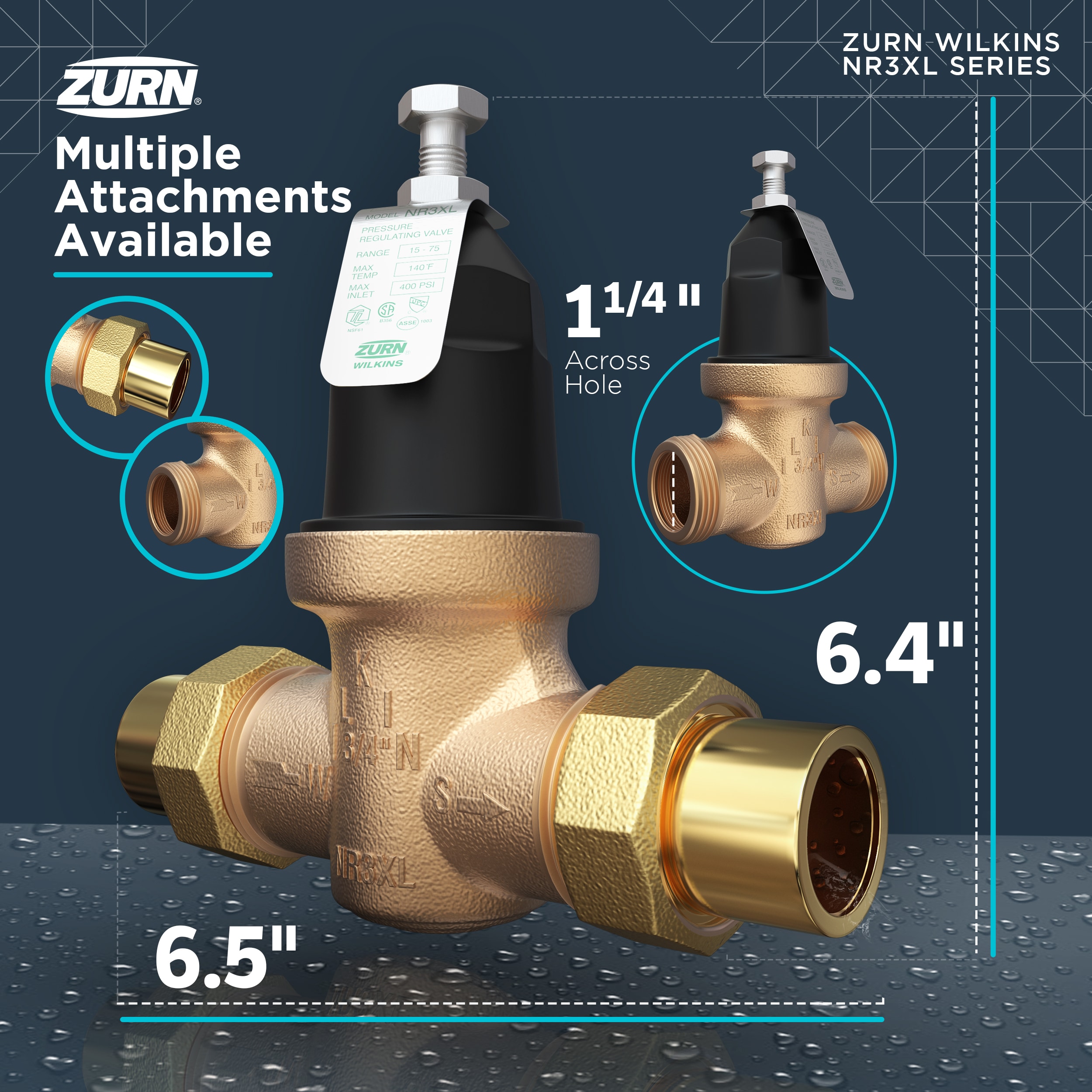 Zurn Wilkins 114-NR3XLDU Pressure-Relief-Valves-Regulators - View #8