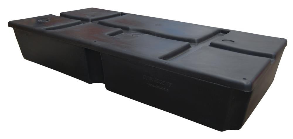 Dock Edge + Dock Float Hollow 250 - Black Polyethylene - 48-in x 24-in ...