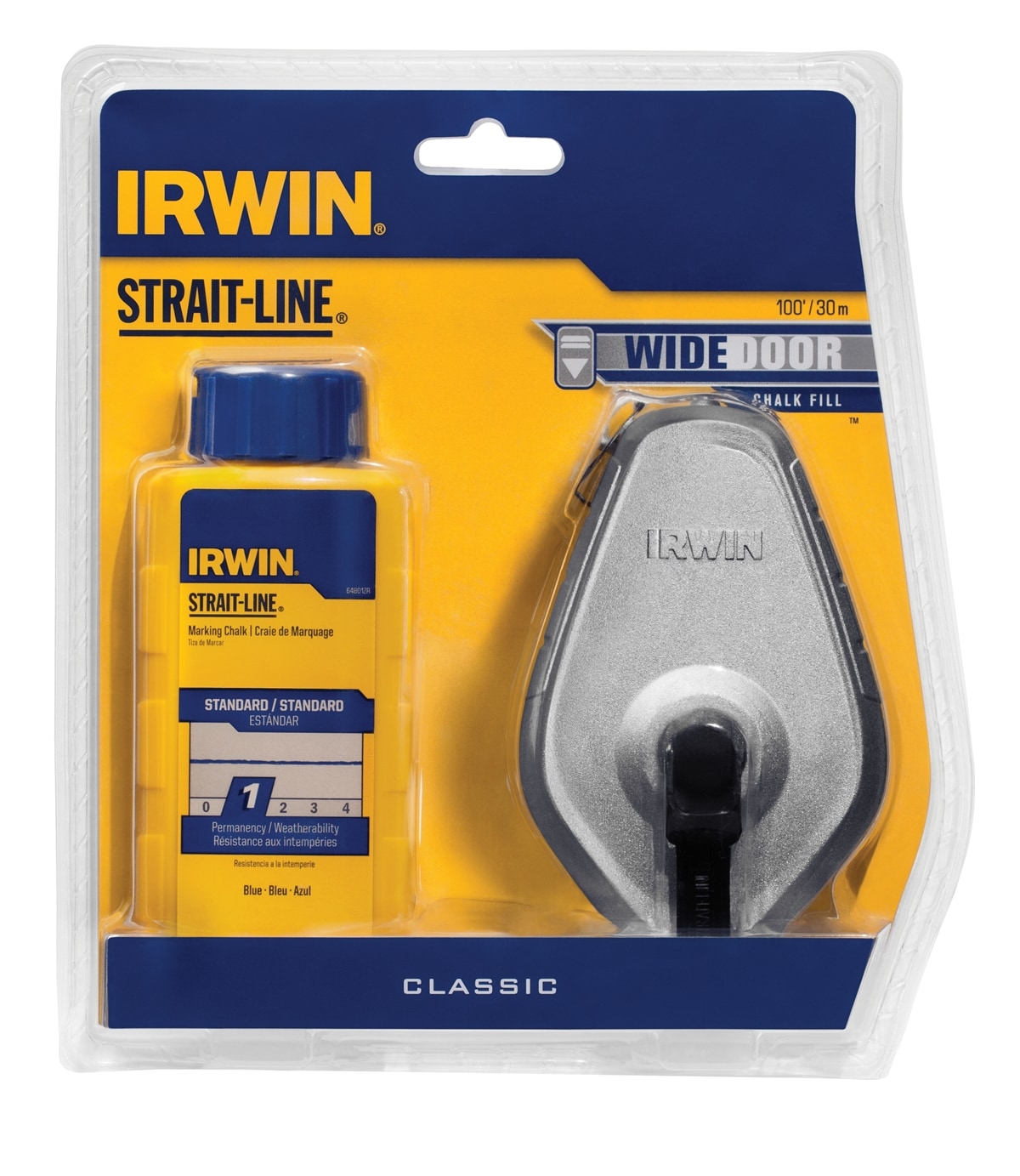 IRWIN STRAIT-LINE Classic 1:1 100-ft Chalk Reel at