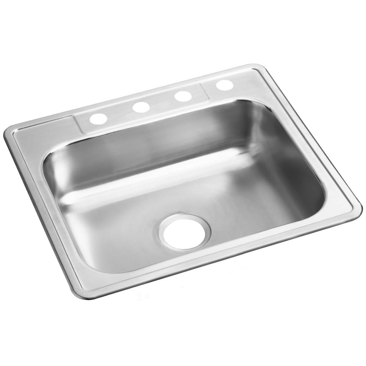 Dayton 25" Single Bowl Stainless Steel Drop-In Kitchen Sink